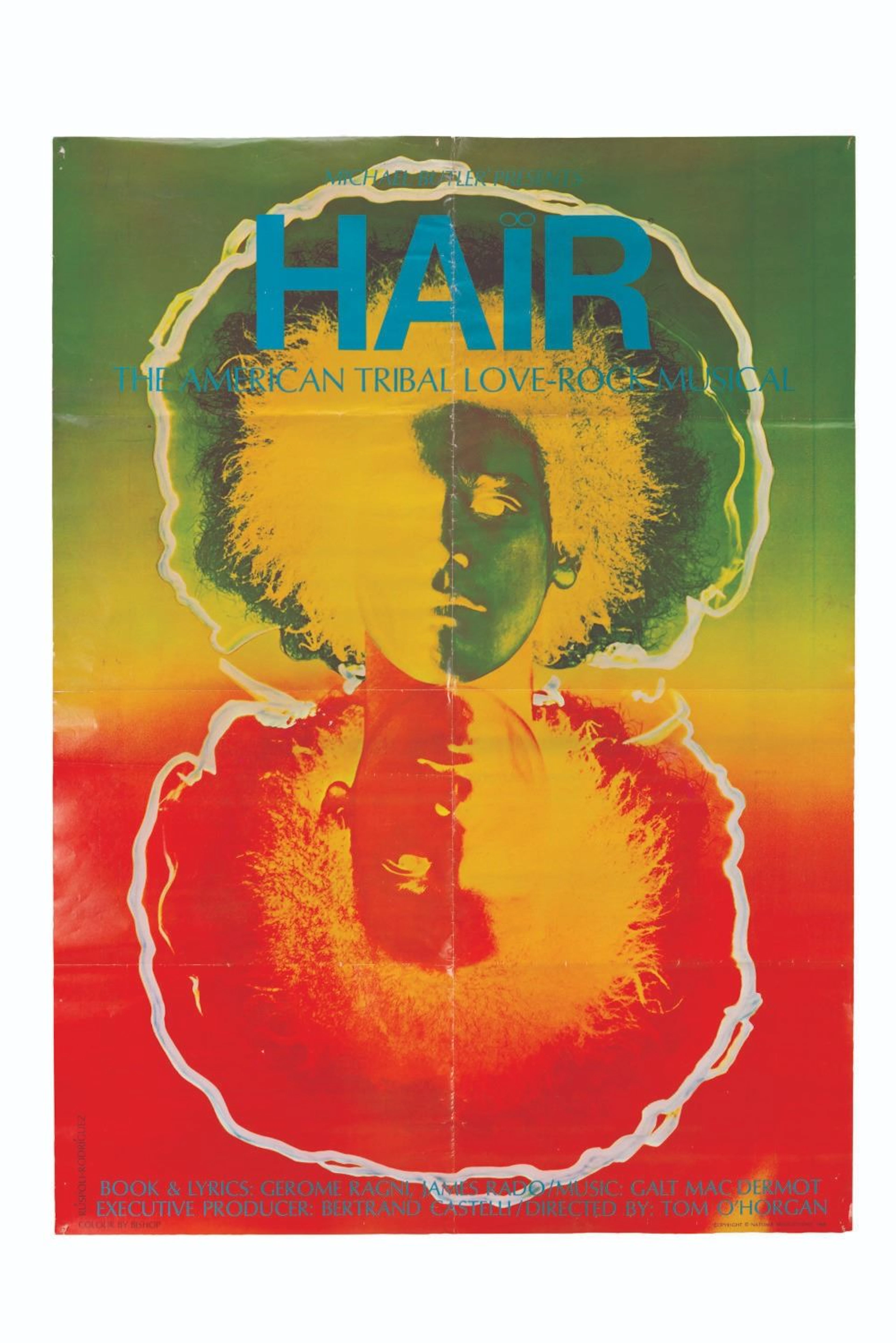 A "Hair" Original Broadway Production Poster.