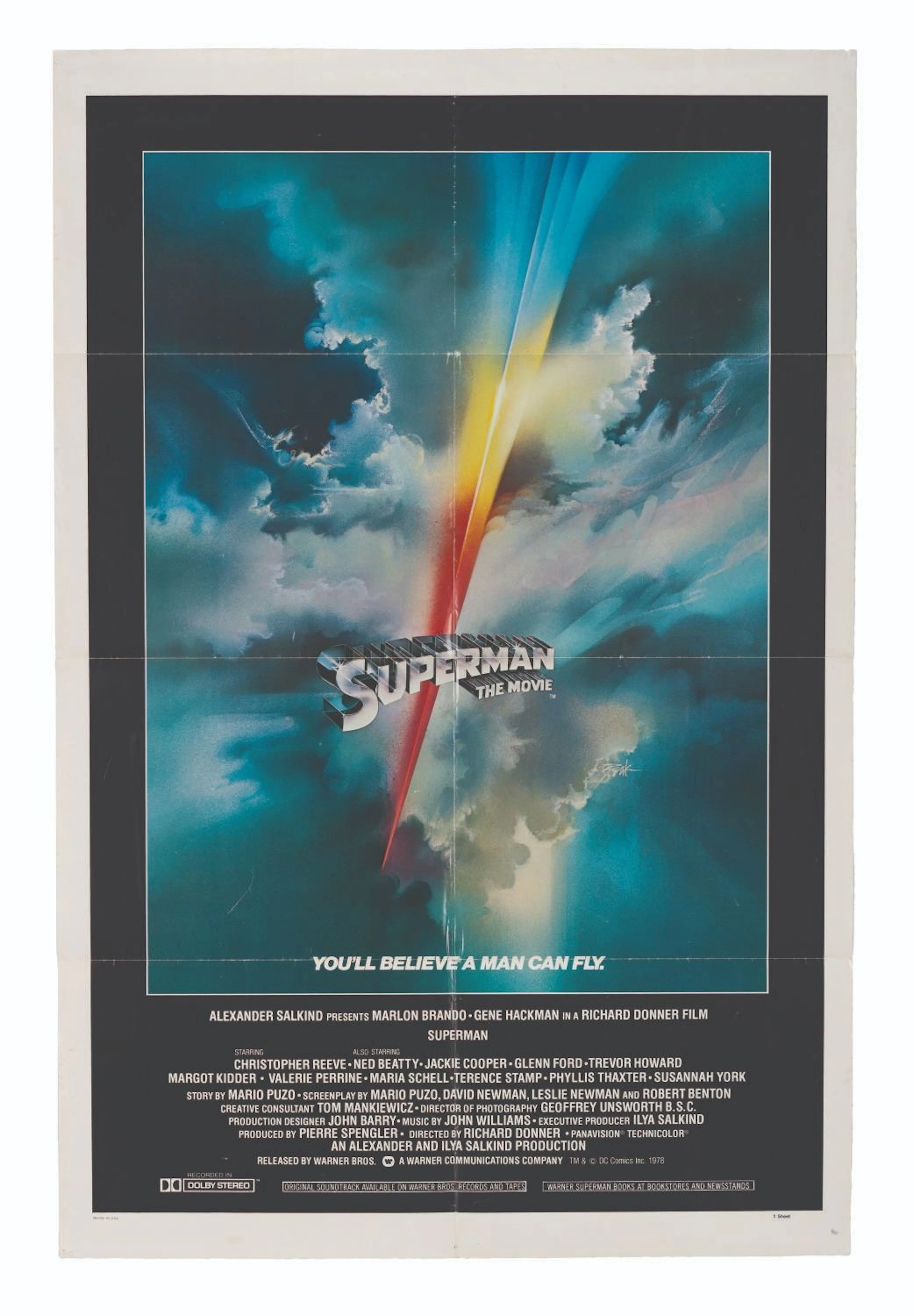 A "Superman: The Movie" One-Sheet.