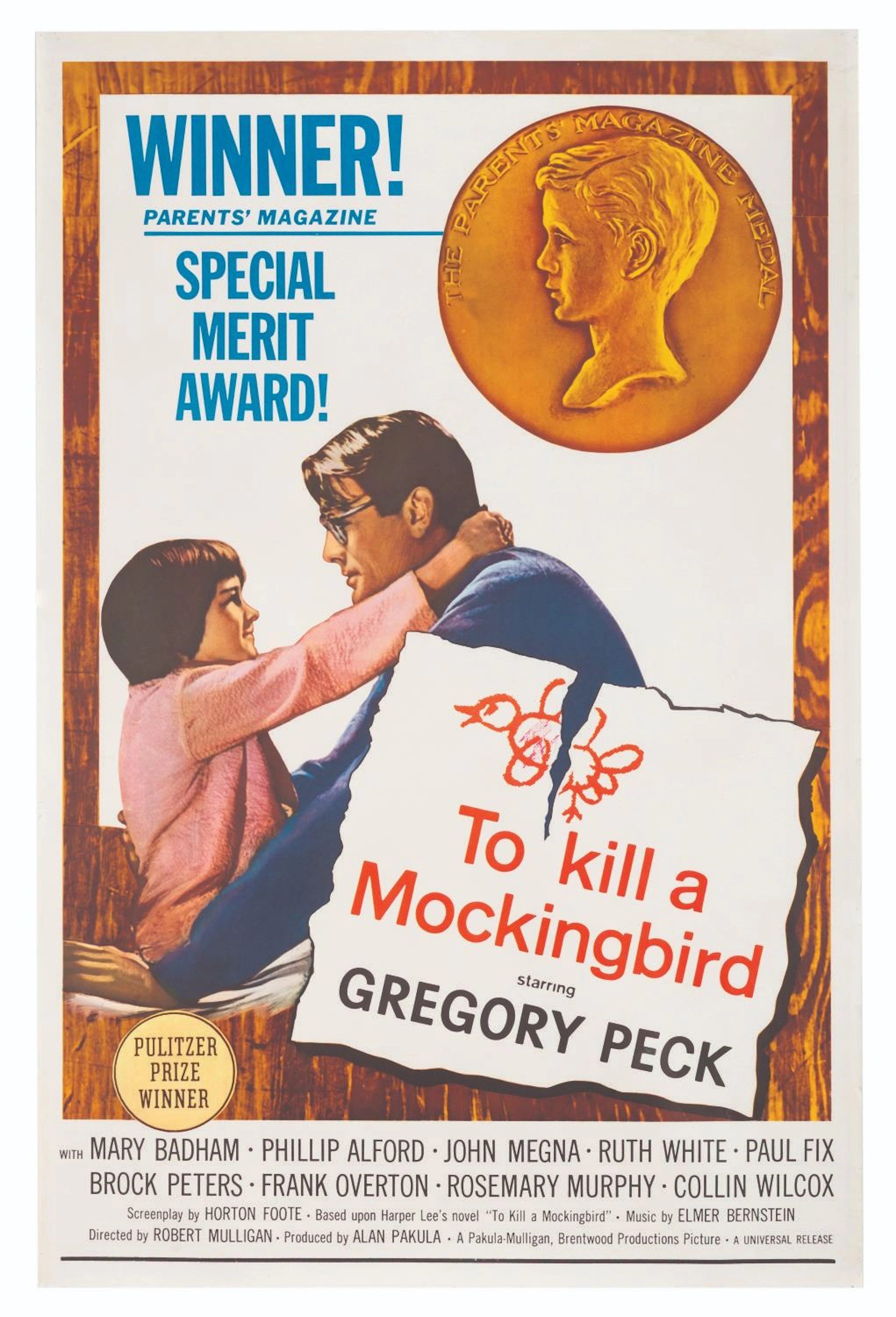 A Rare "To Kill a Mockingbird" Alternate Original One Sheet.
