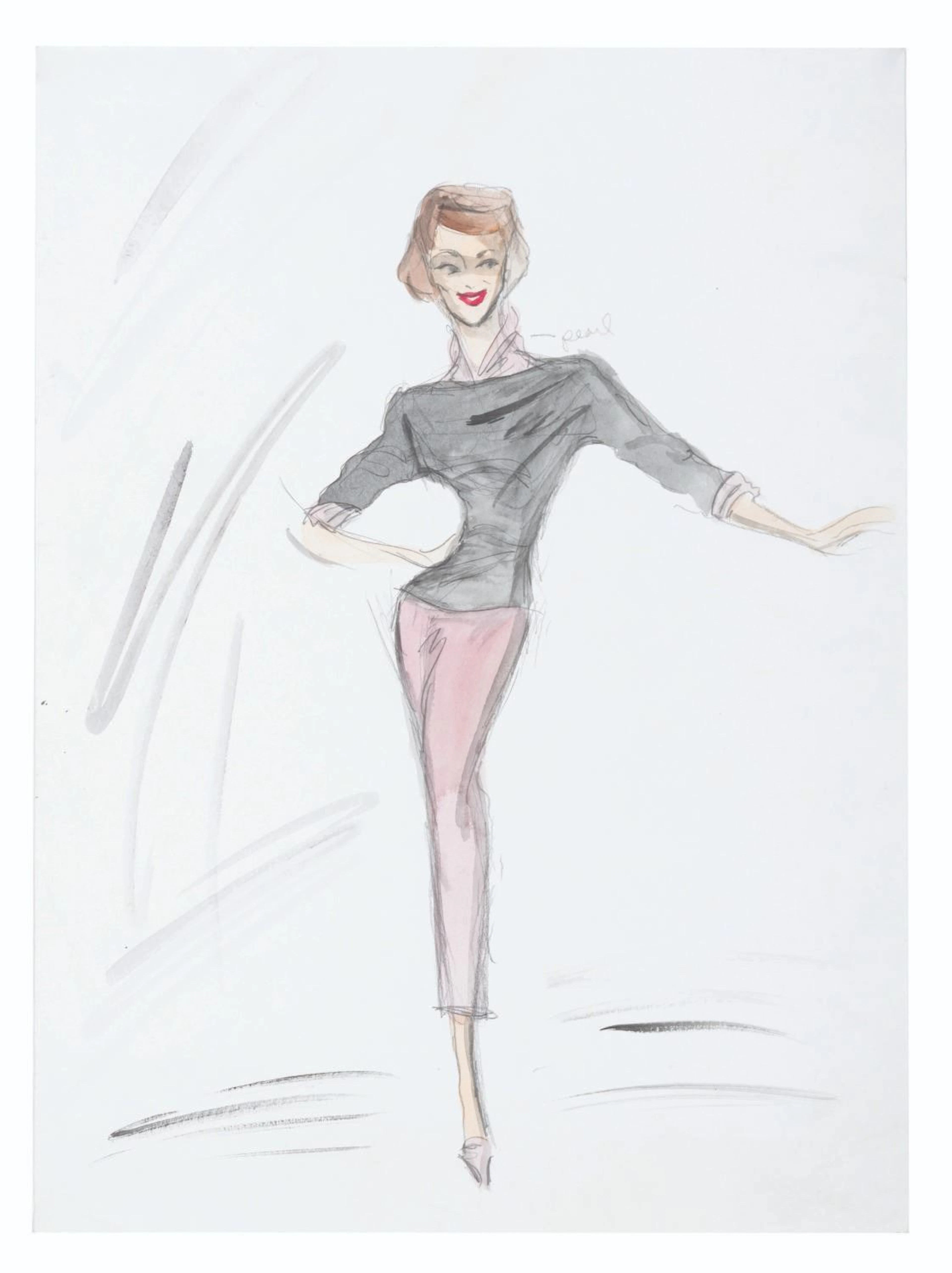 An Edith Head Costume Design for "The Lucy Show."