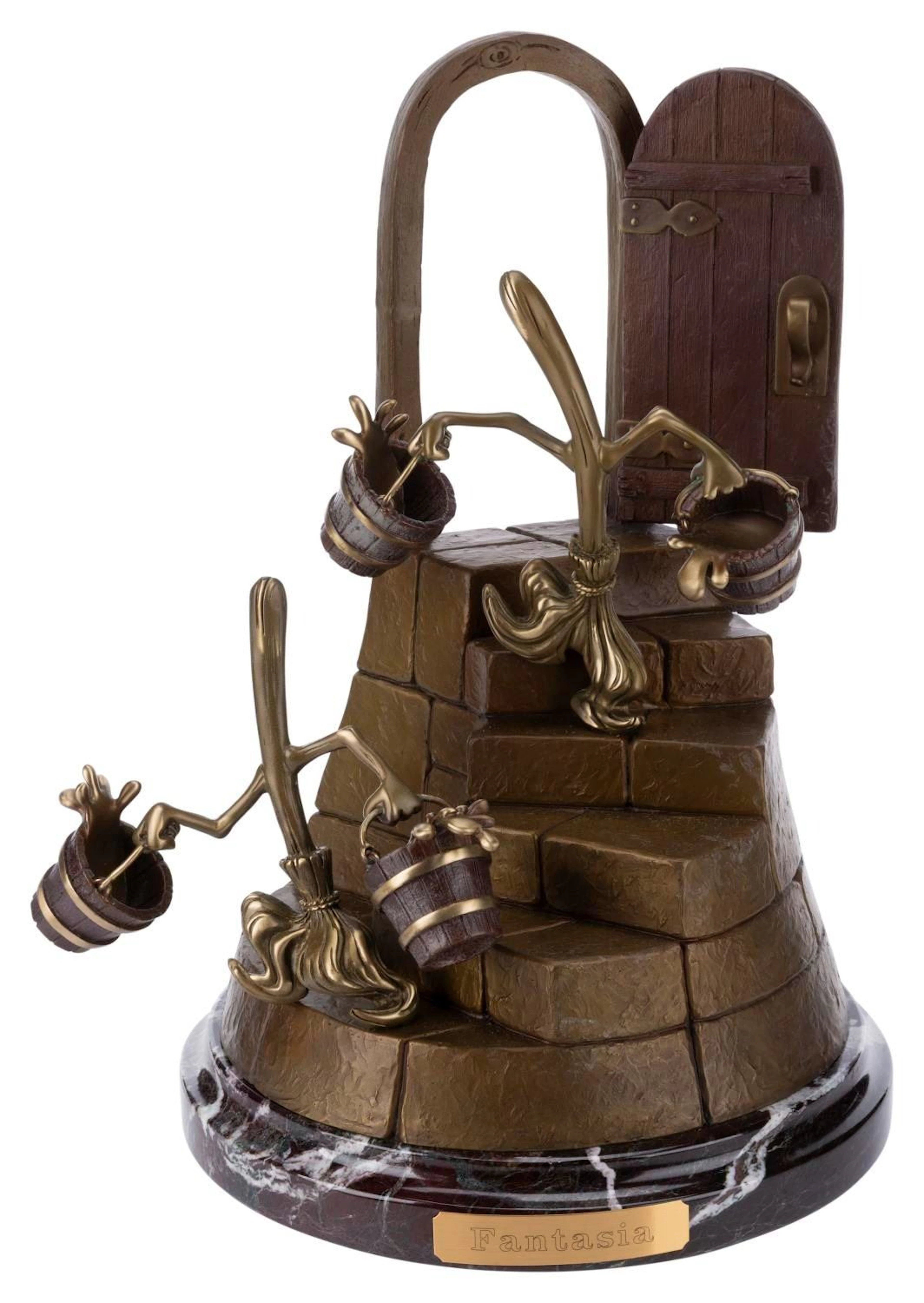 A Bronze "Fantasia" Sorcerer's Apprentice Sculpture.