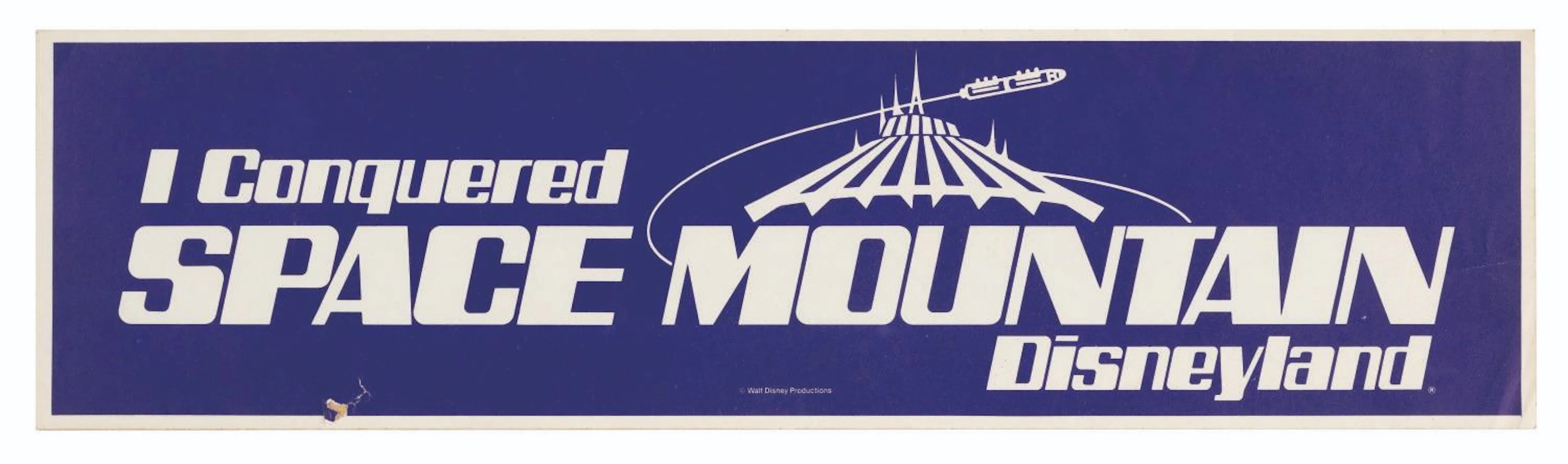 A Cast Member Space Mountain Bumper Sticker.