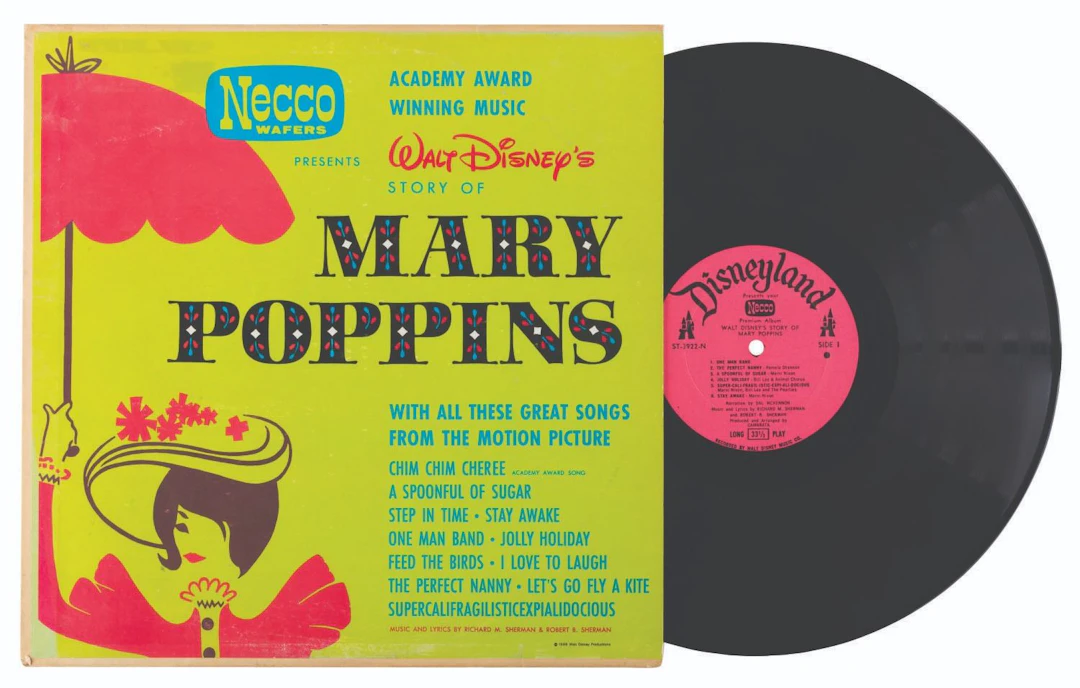 A Necco Wafers "Story of Mary Poppins" Record Album.