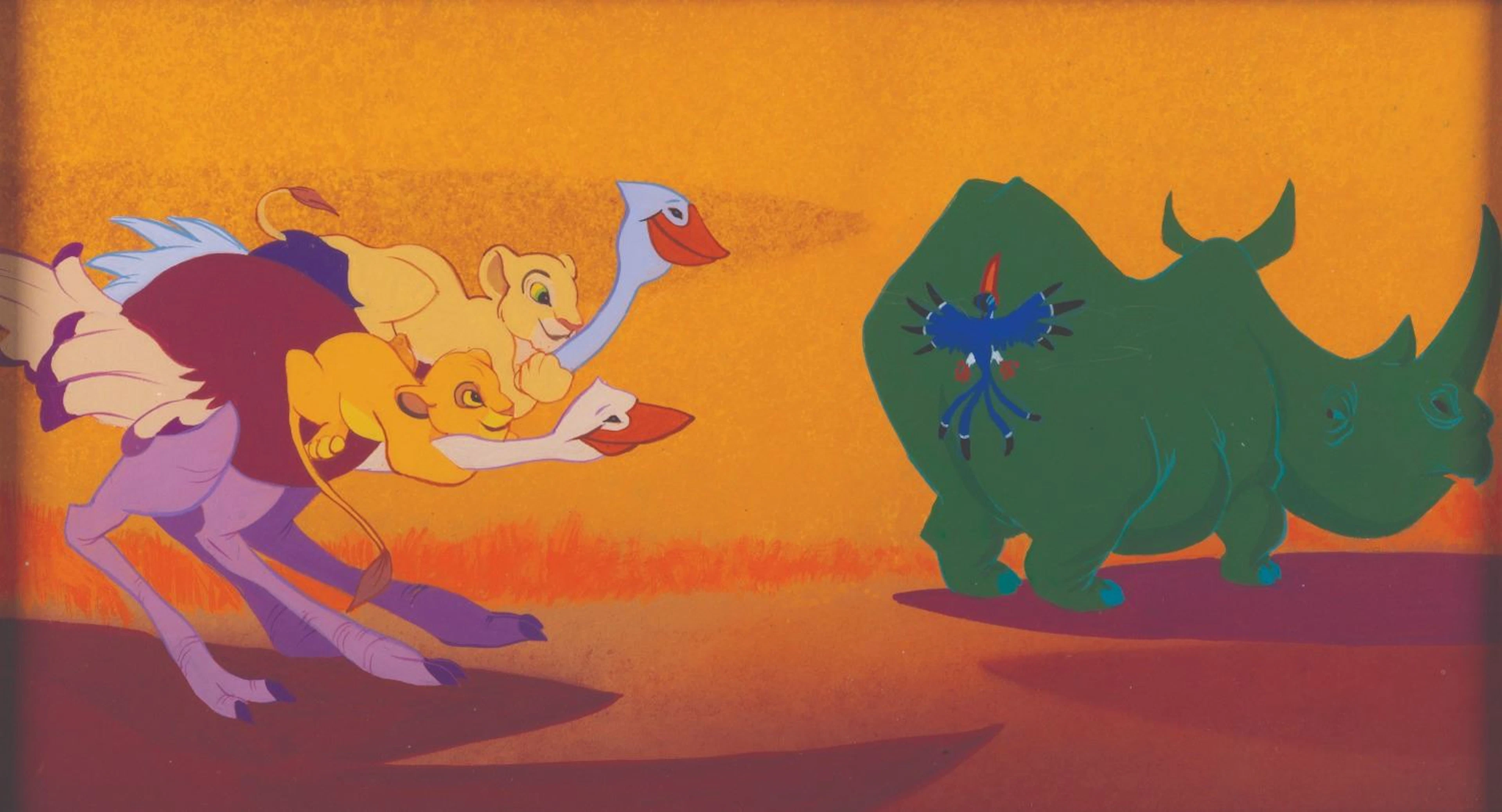 A "The Lion King" Original Storyboard Painting.
