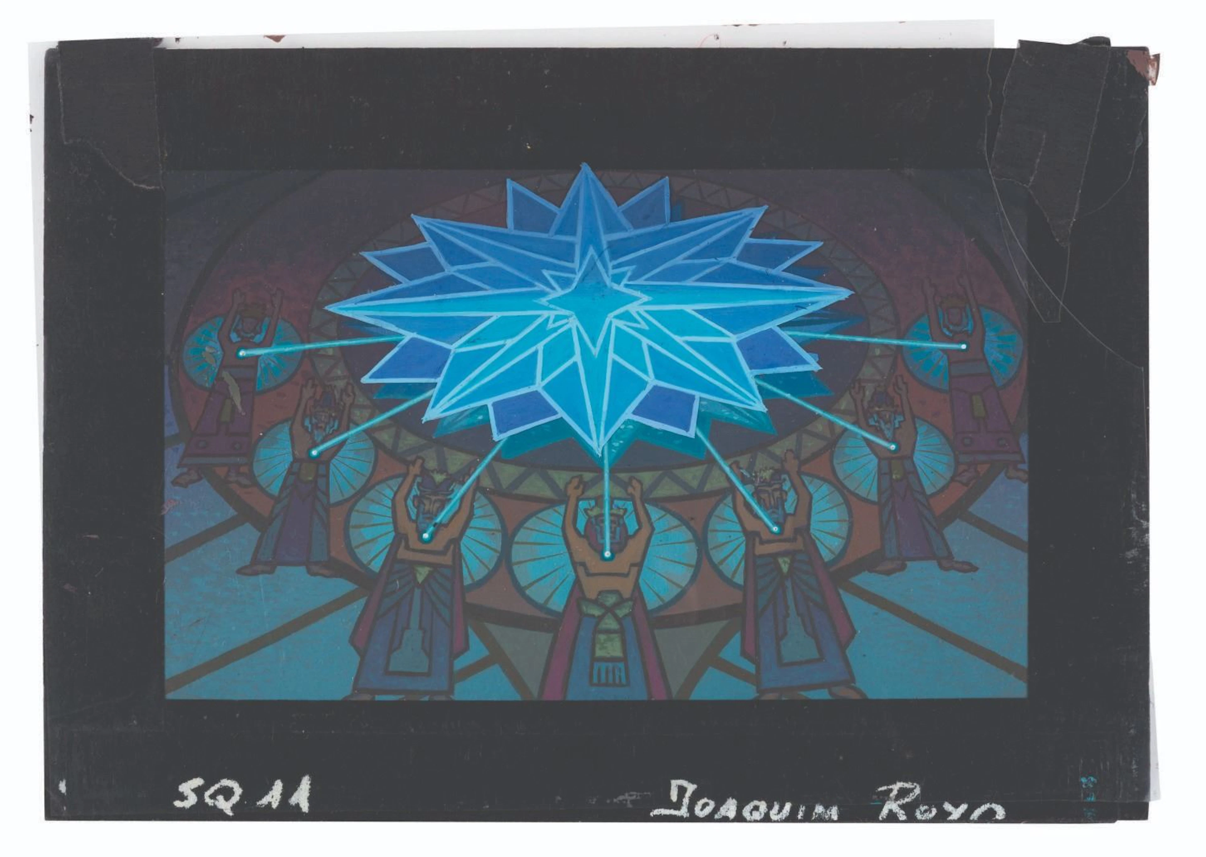 An Original “Atlantis: The Lost Empire” Background Color Key Concept.
