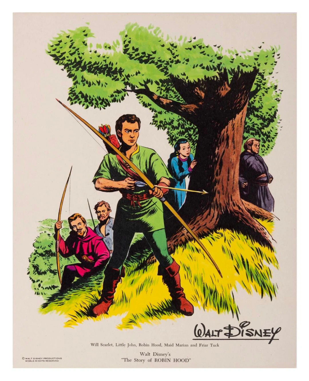 A "The Story of Robin Hood" Fan Card.