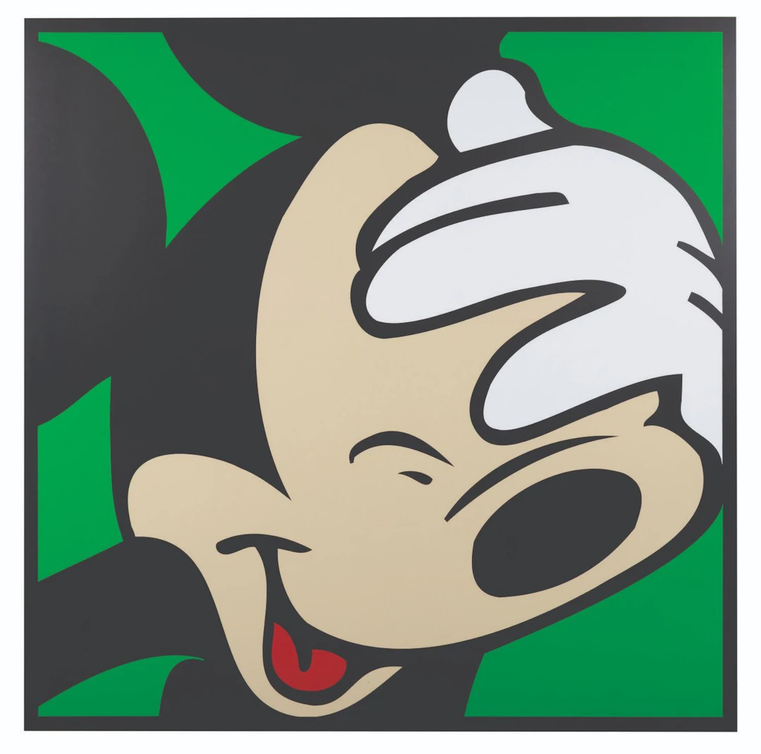 An Oversized Mickey Mouse Pop Art Wall Display.