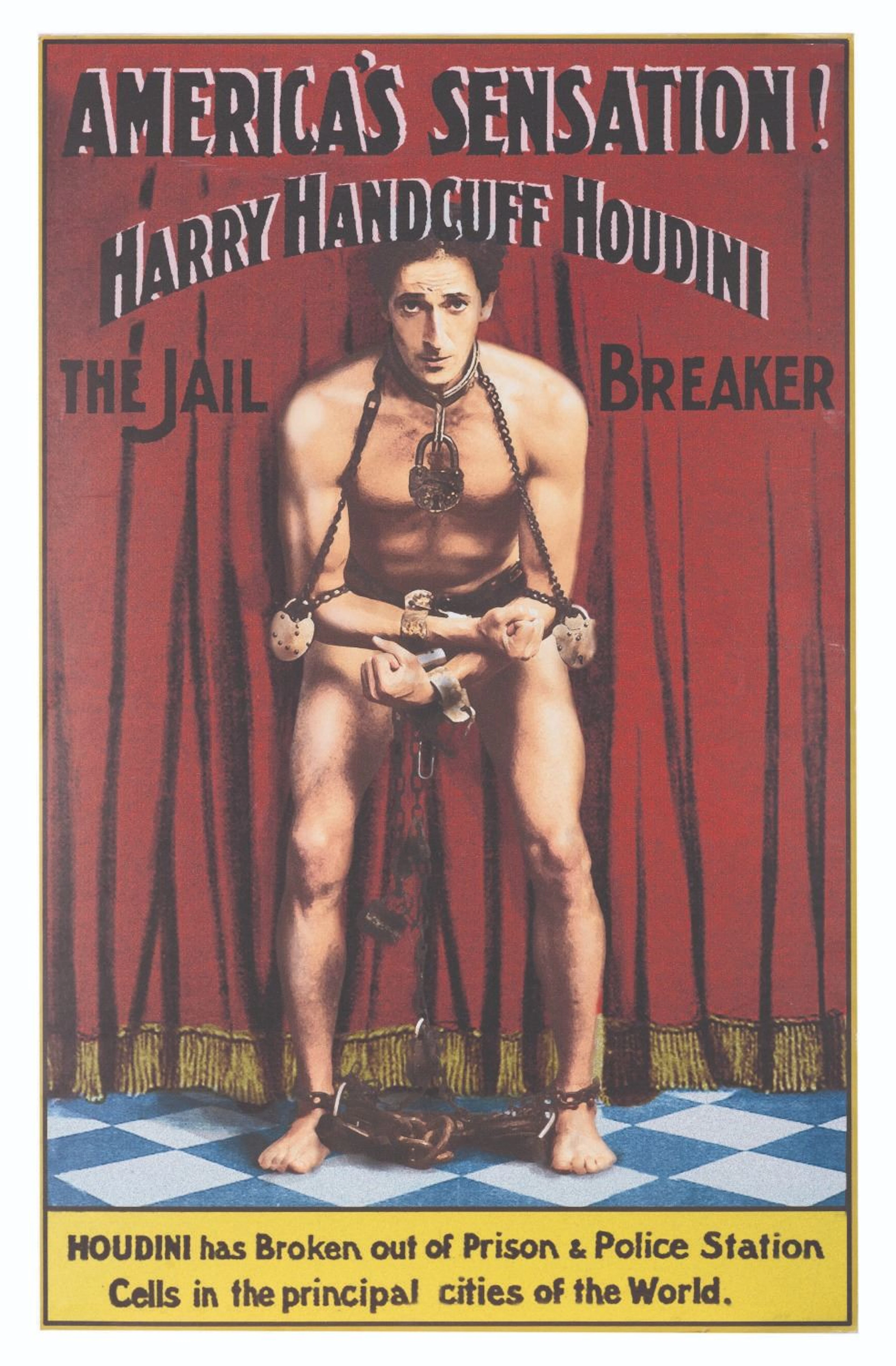 A "Houdini" Miniseries Prop Poster.