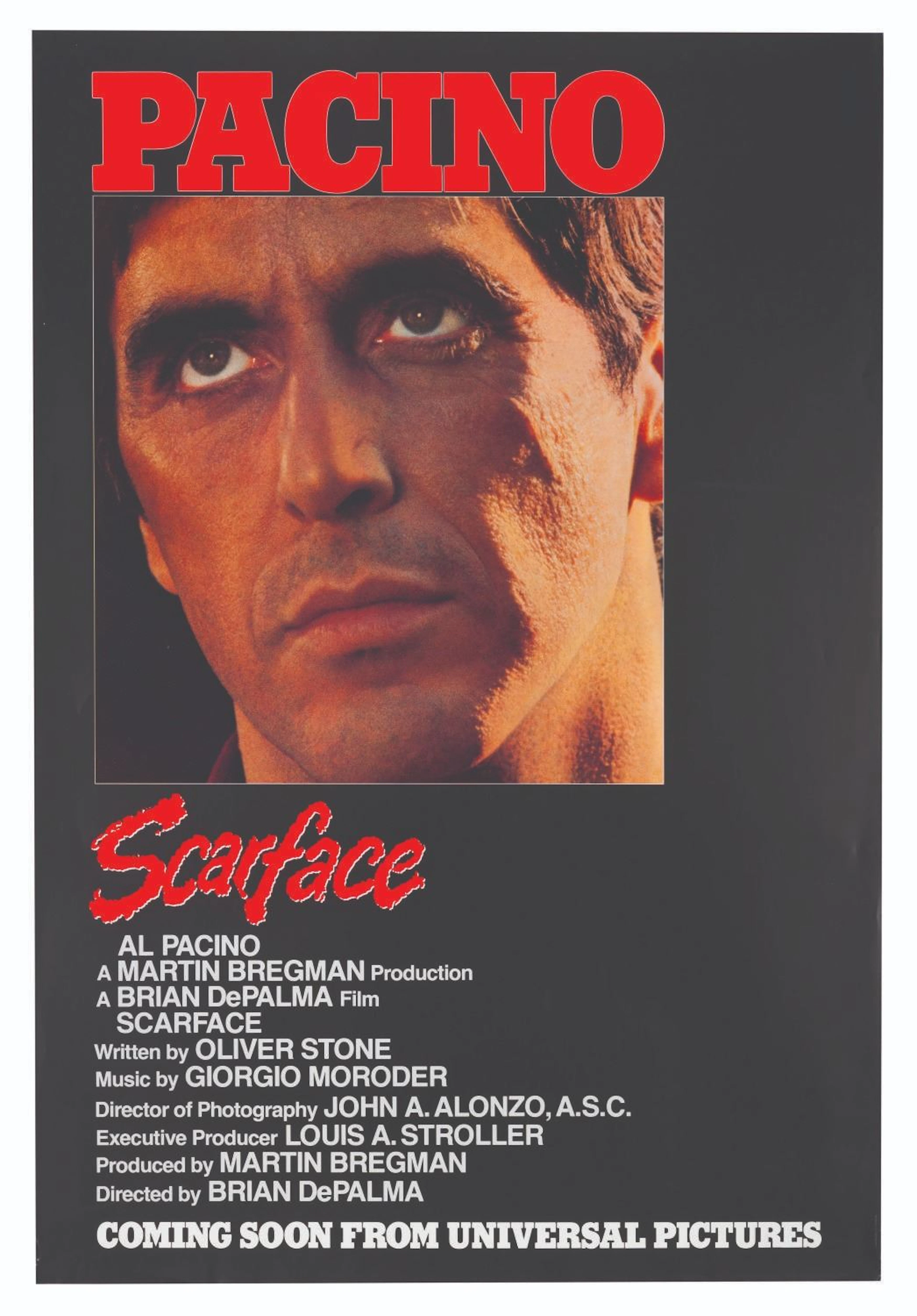 A "Scarface" Advance One-Sheet.
