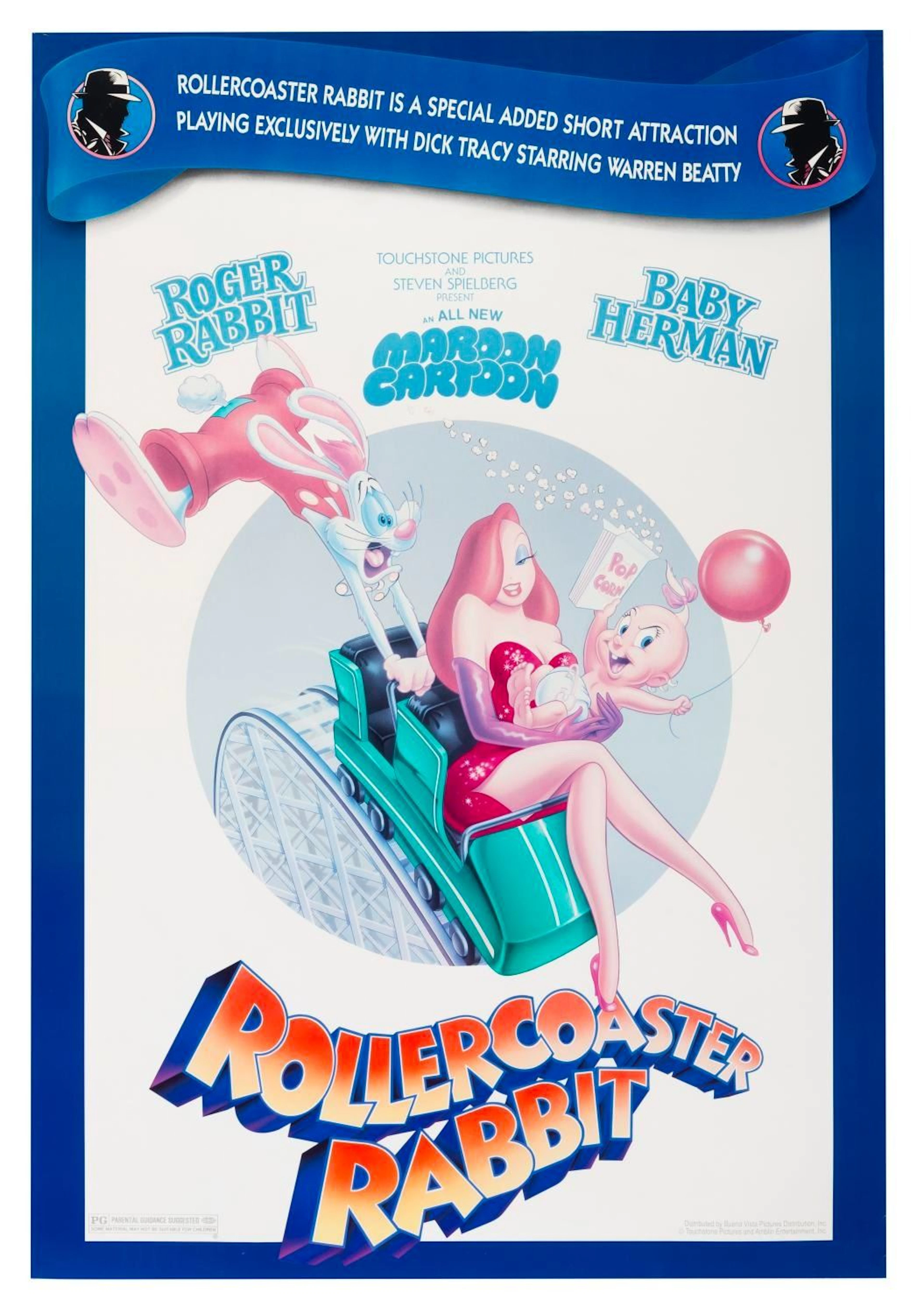 A "Rollercoaster Rabbit" One-Sheet Poster.