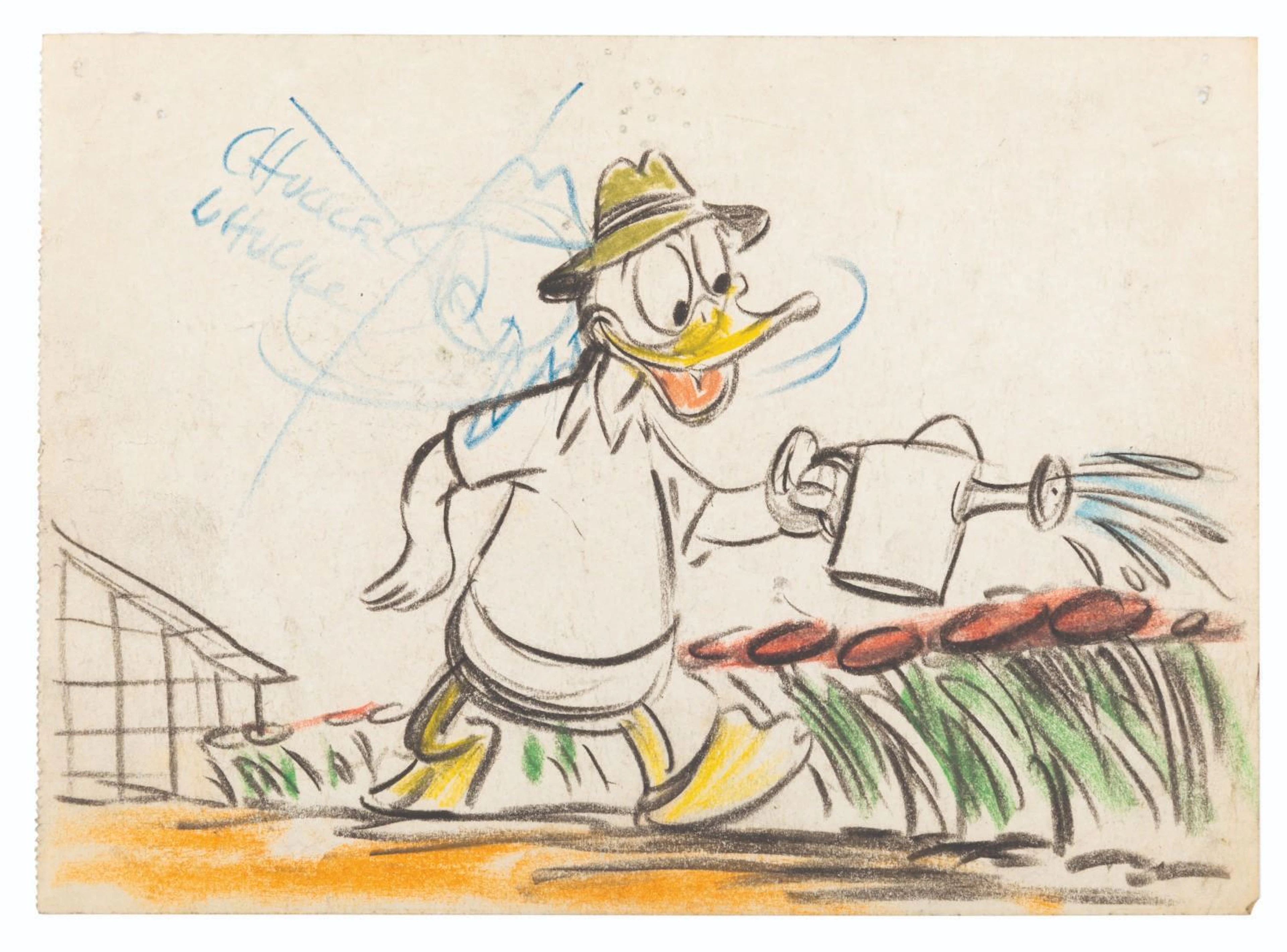 A Donald Duck Storyboard Panel.