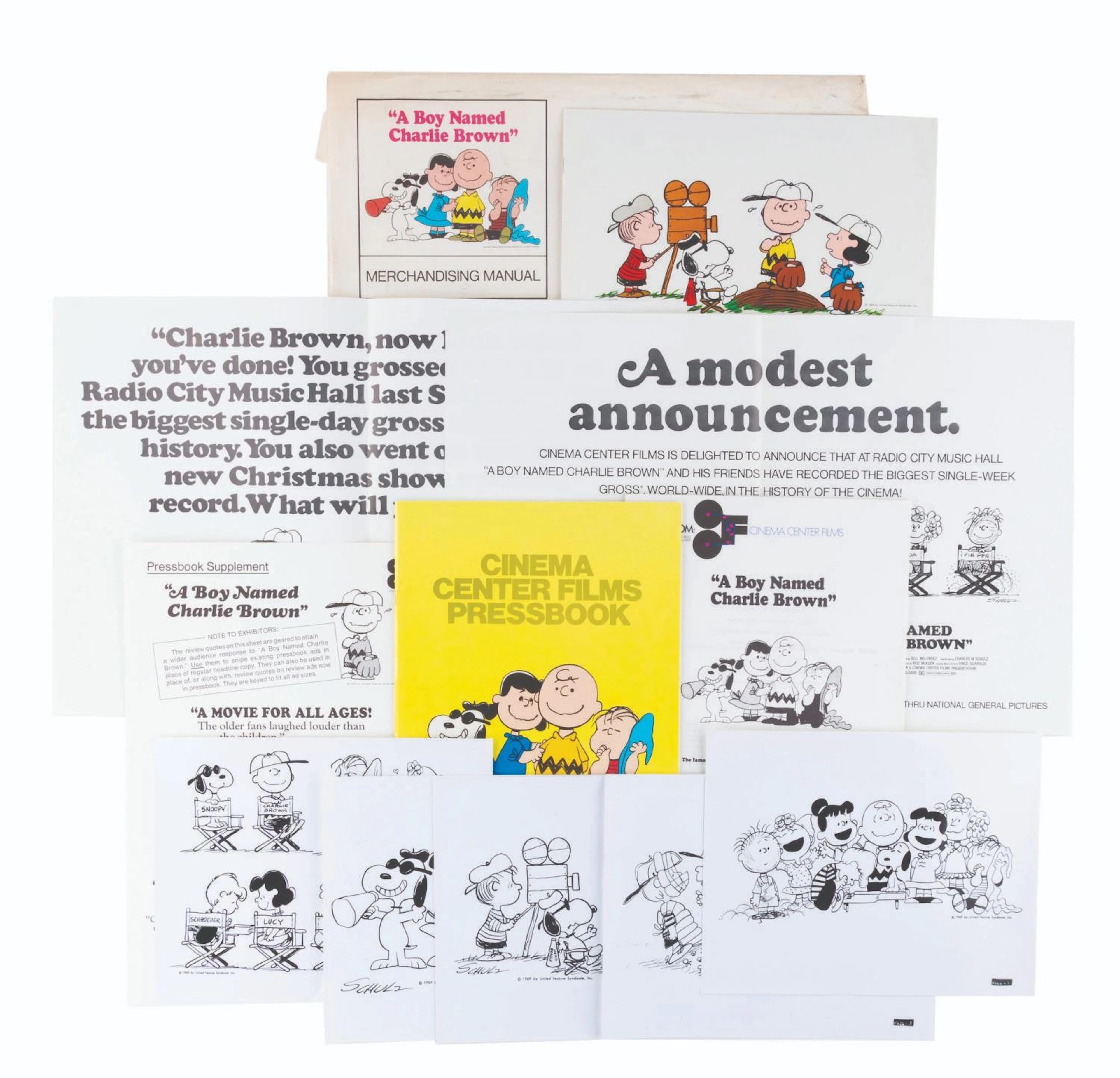 “A Boy Named Charlie Brown” Press Materials and Poster.