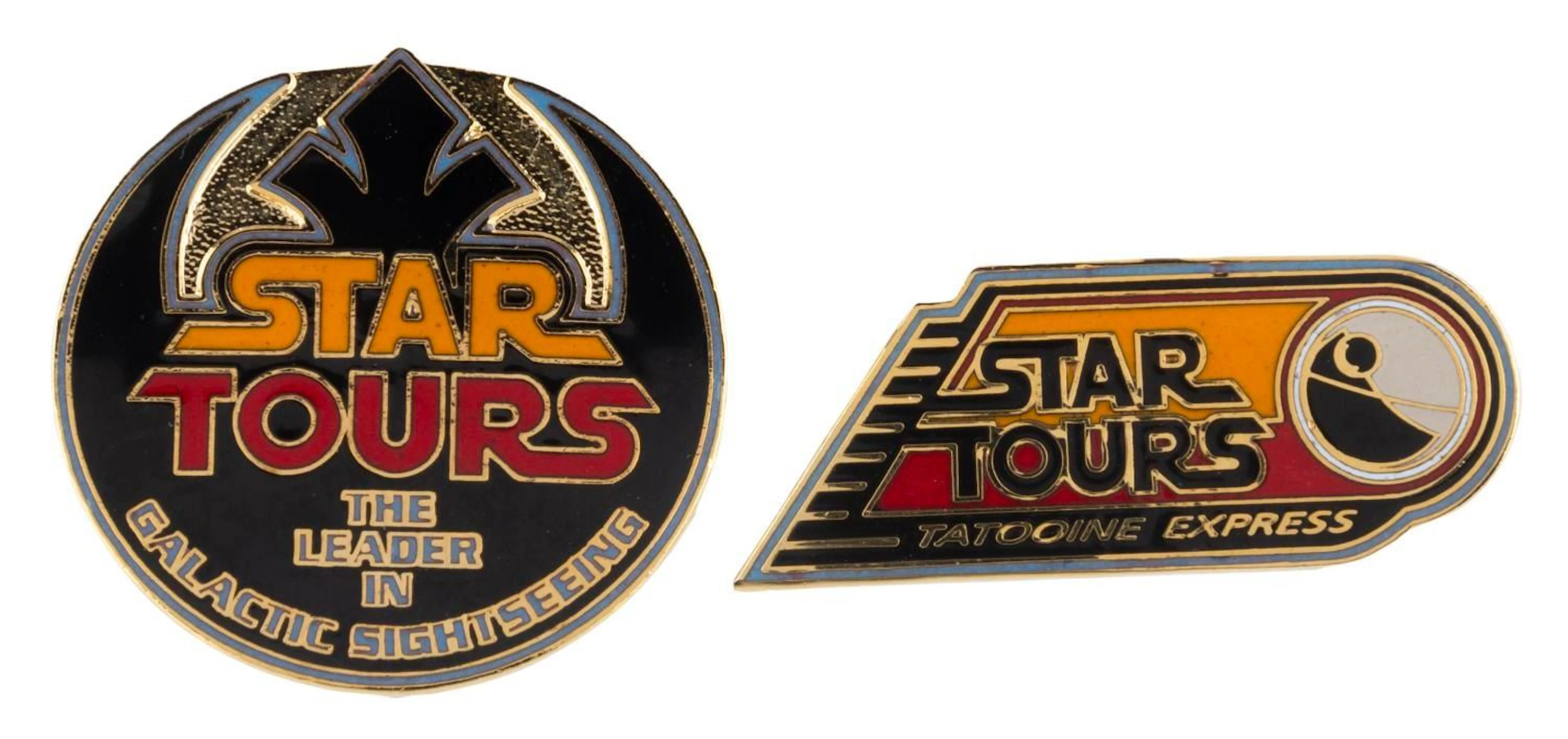 A Pair of Star Tours Pins.