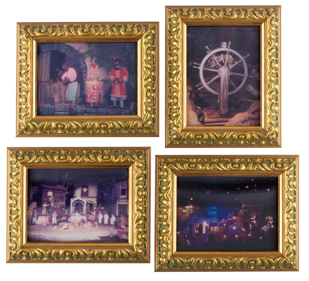 A Collection of Framed Pirates of the Caribbean Lenticulars.