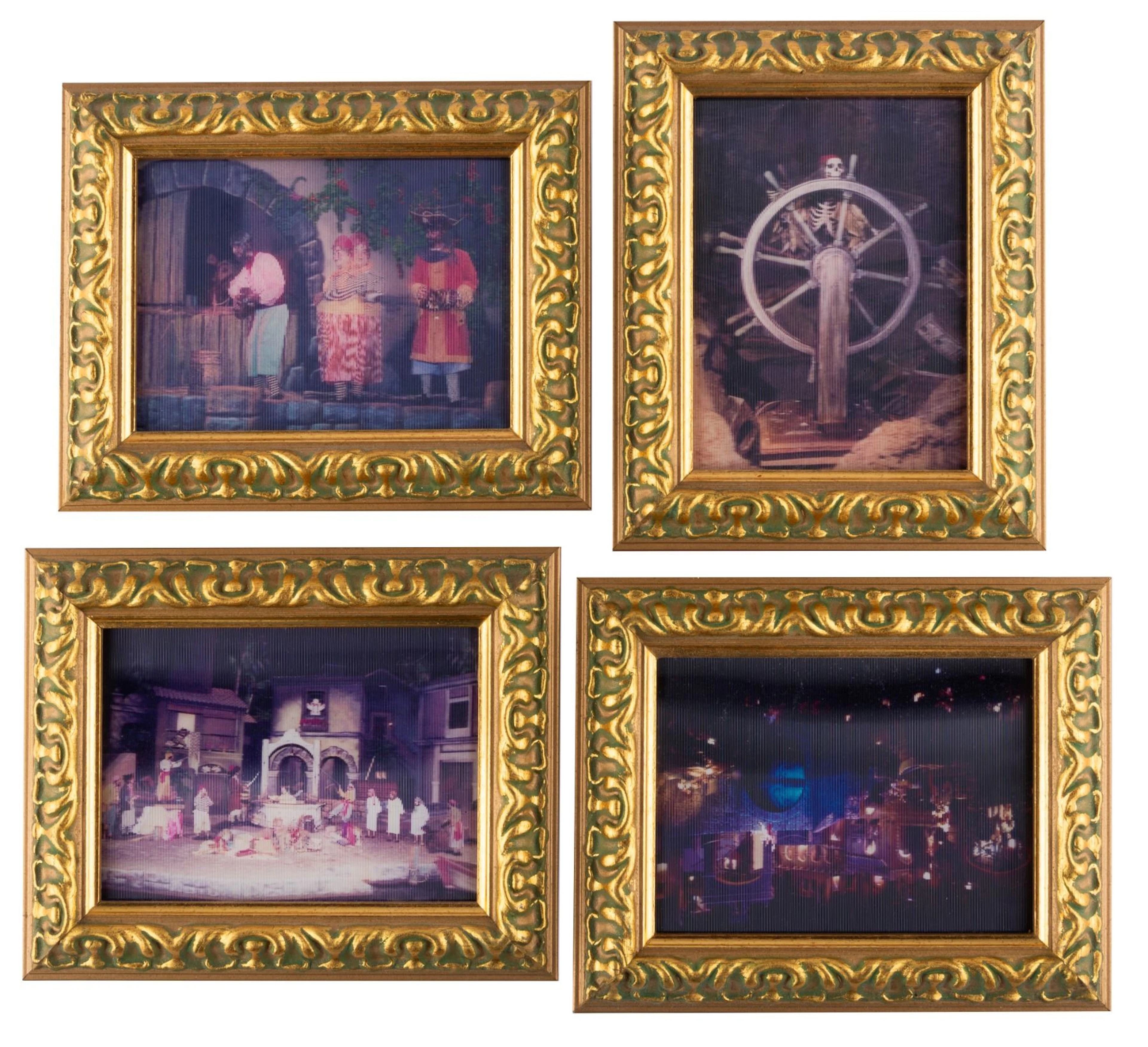 A Collection of Framed Pirates of the Caribbean Lenticulars.