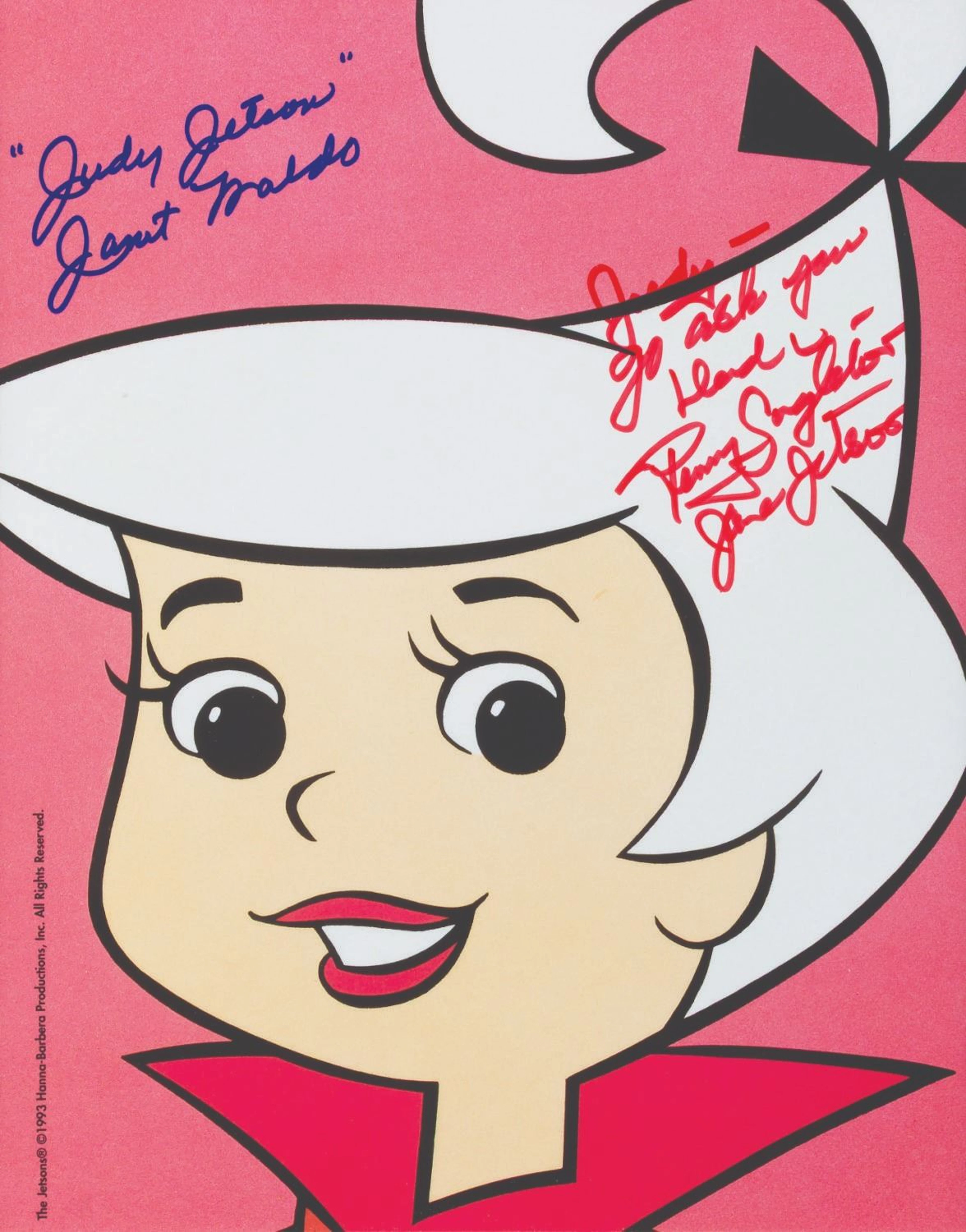 A Signed Judy Jetson Poster Print.