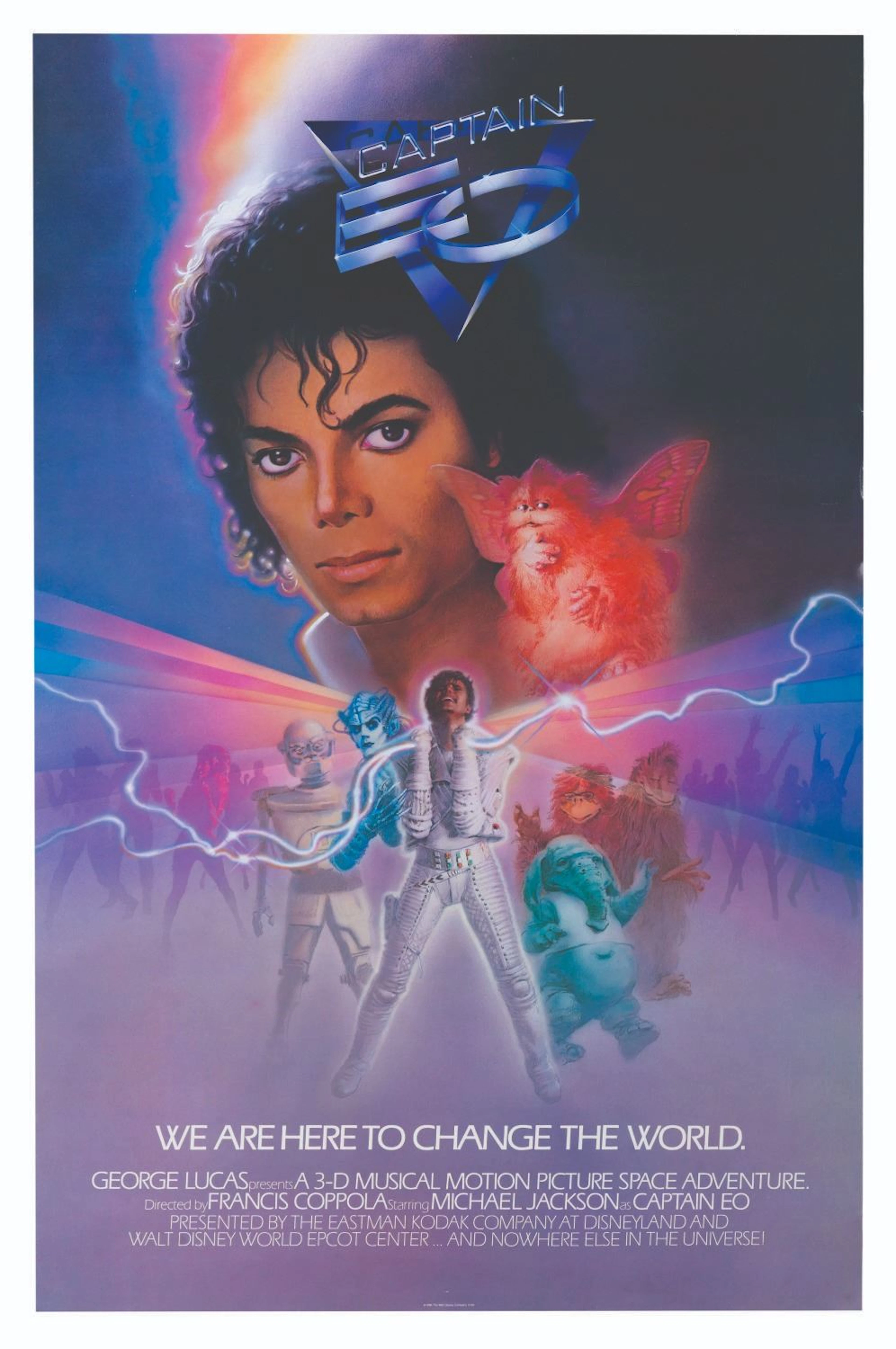 Harrison Ellenshaw's Souvenir Captain EO Poster.