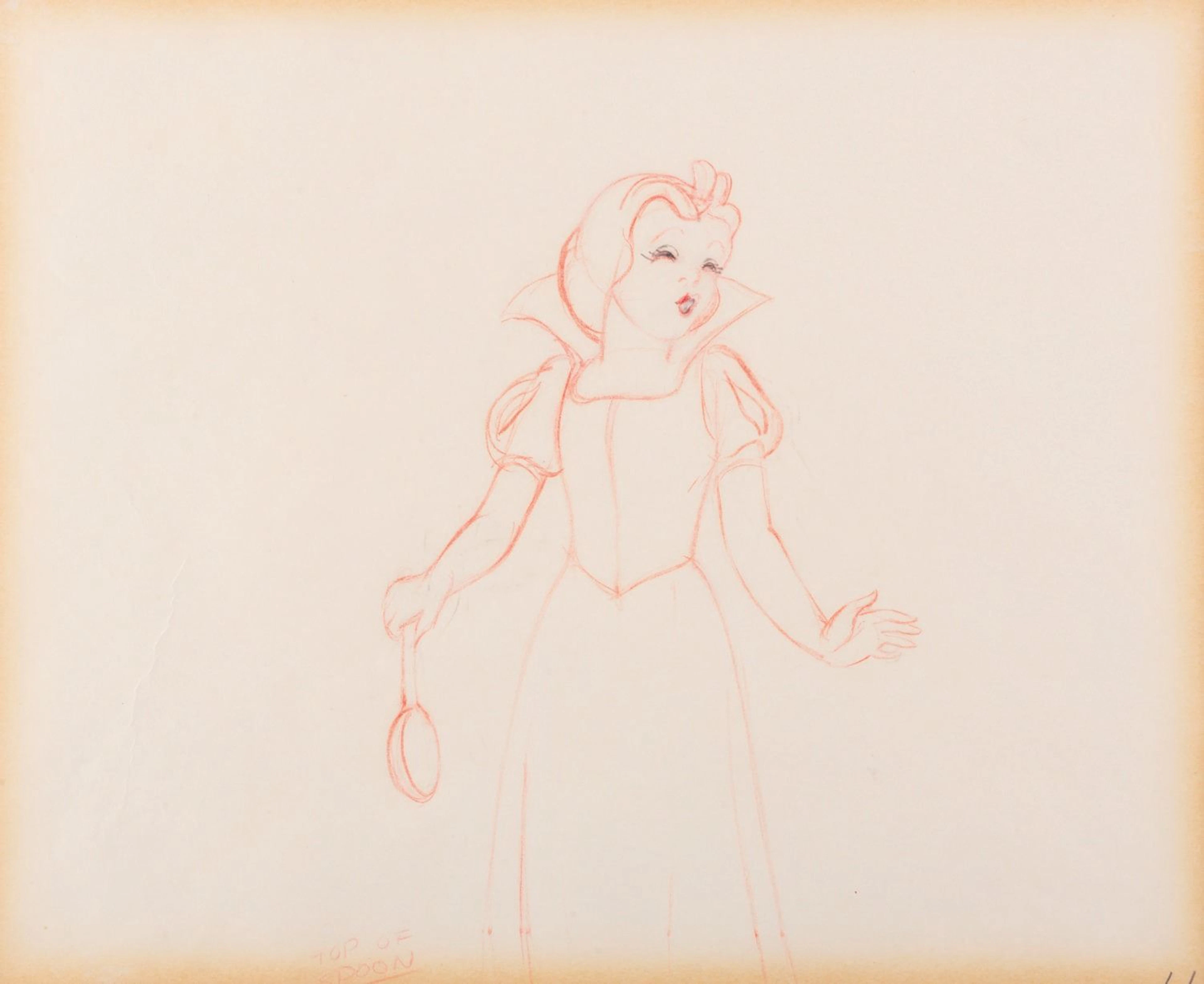 A "Snow White and the Seven Dwarfs" Production Drawing.