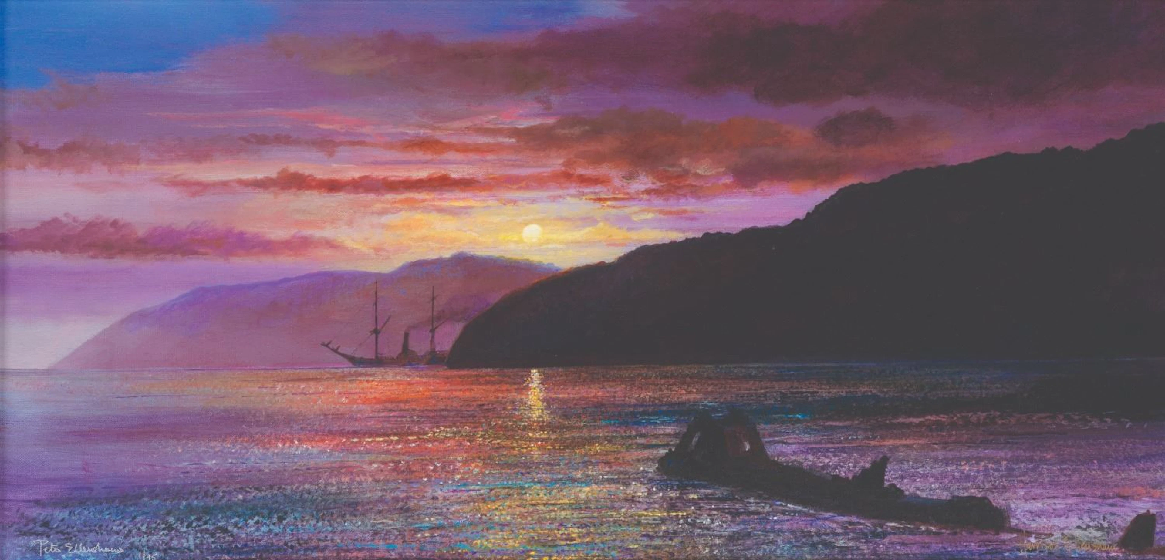 A Peter & Harrison Ellenshaw "20,000 Leagues Under the Sea" Canvas Print.