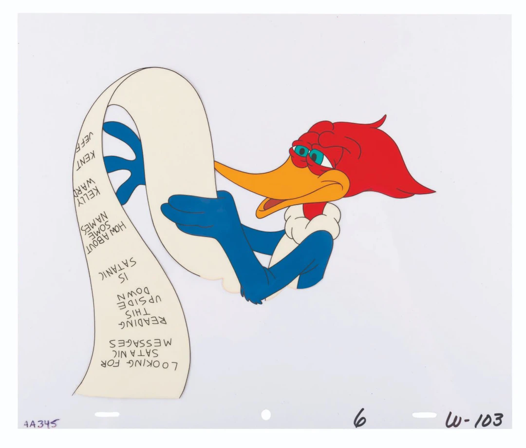 A 1991 Academy Awards Woody Woodpecker Production Cel.
