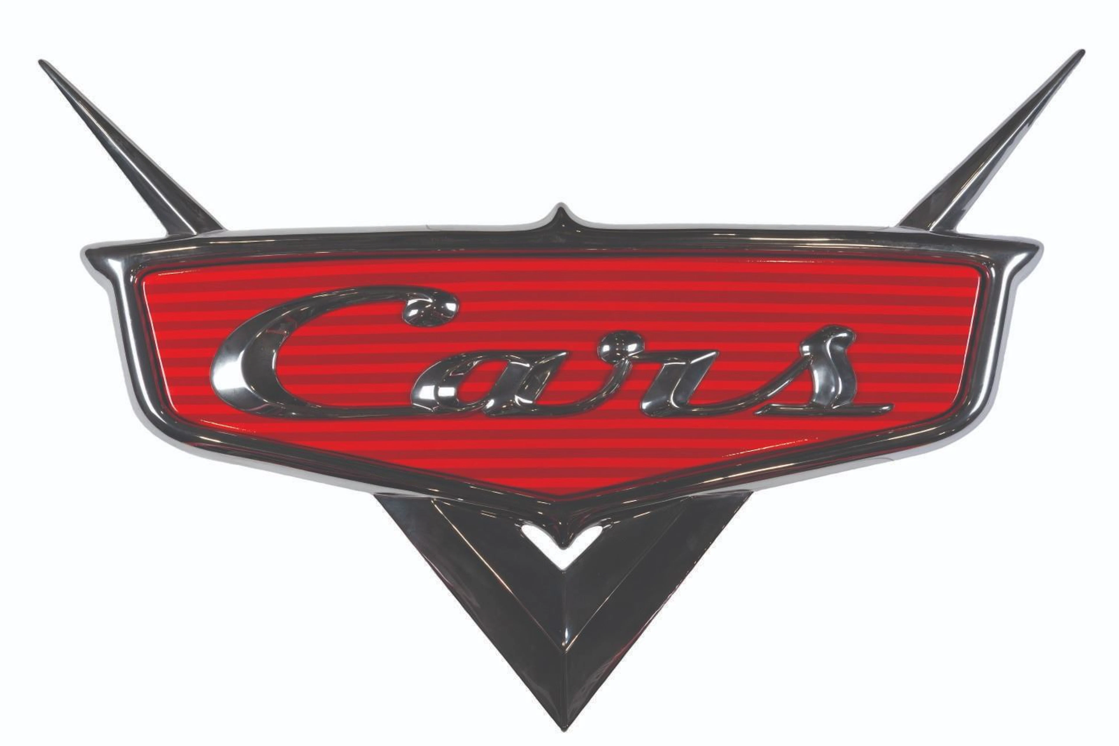 A Disney Store "Cars" Logo Sign.