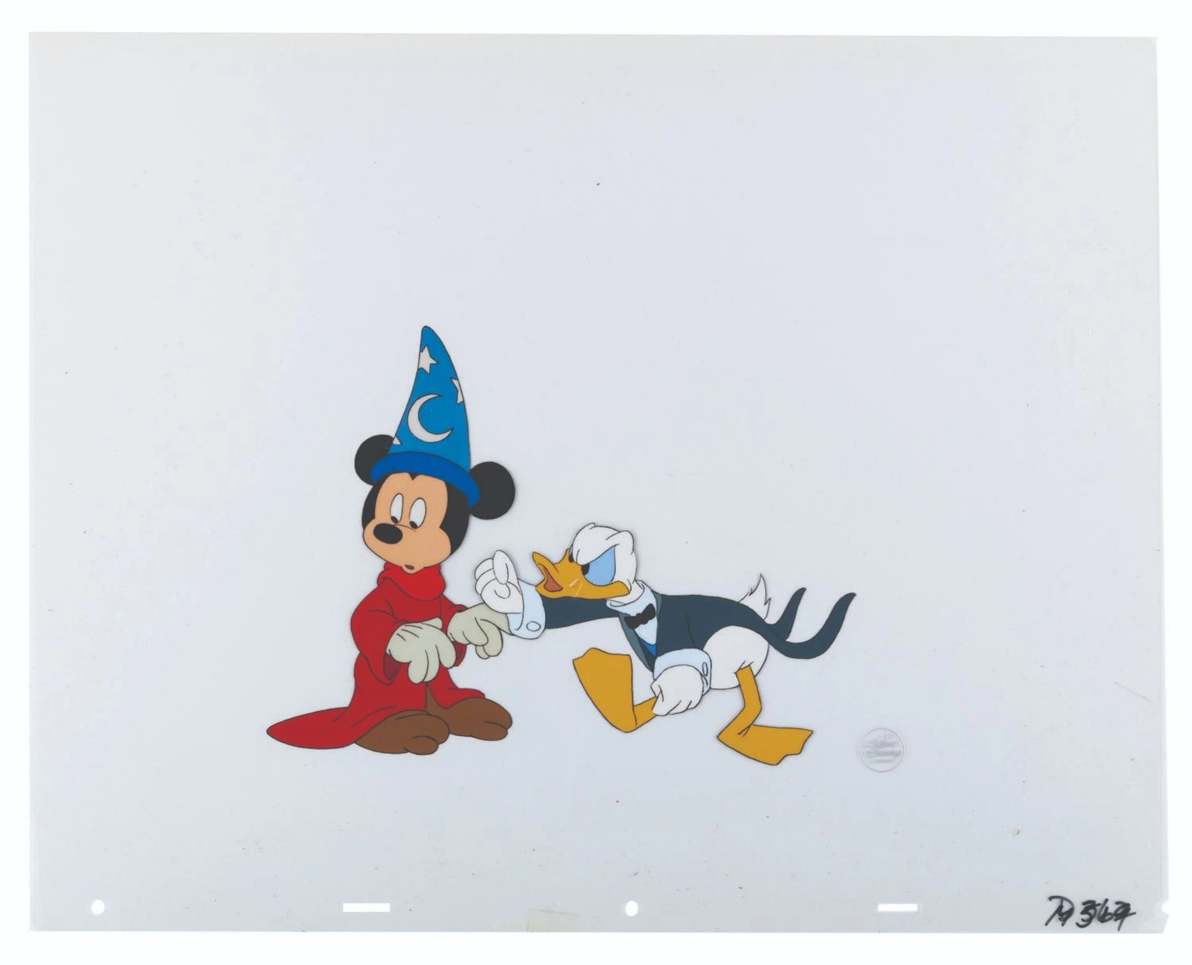 A Pair of Mickey Mouse and Donald Duck 1988 Academy Awards Production Cels.