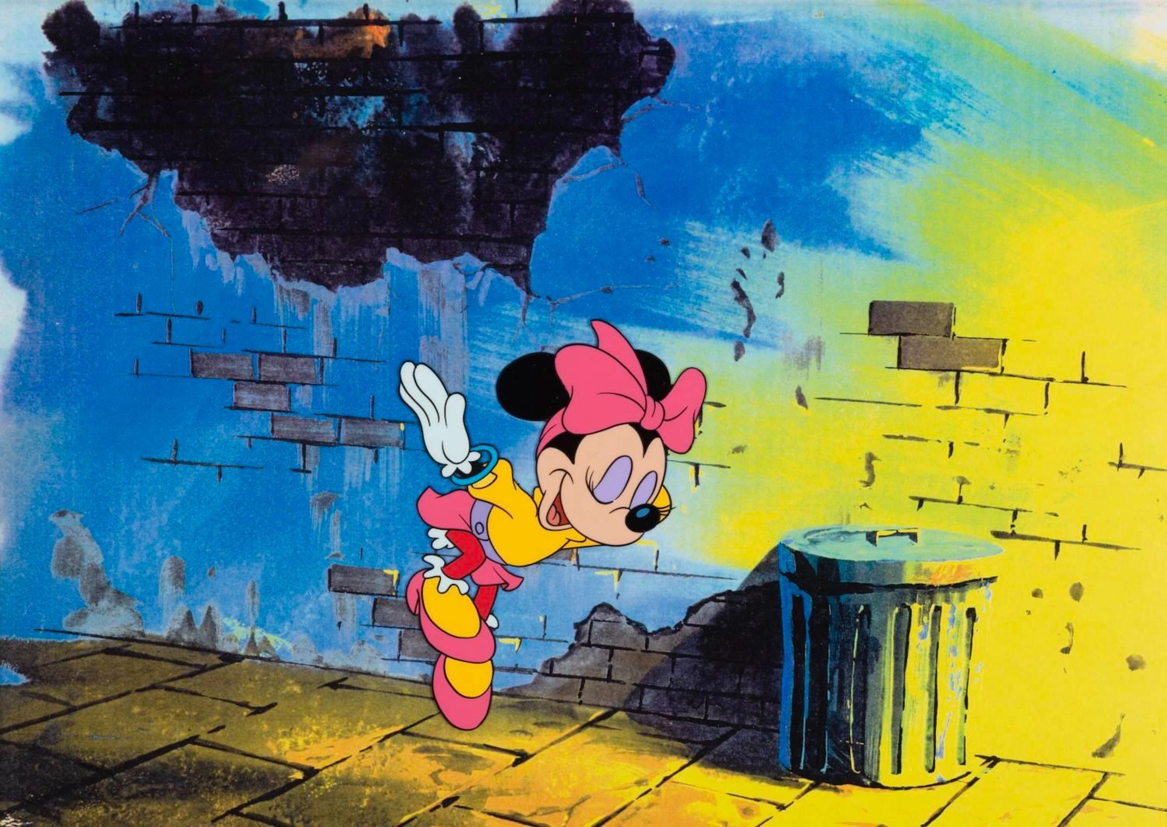 A "Totally Minnie " Production Cel and Drawing.
