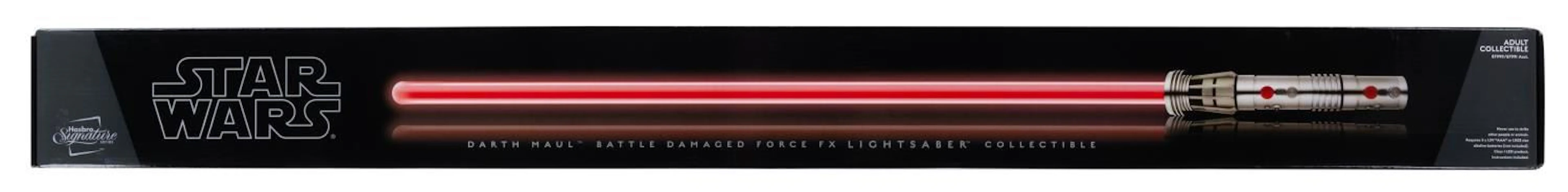 A Signature Series Darth Maul Battle Damaged Lightsaber.