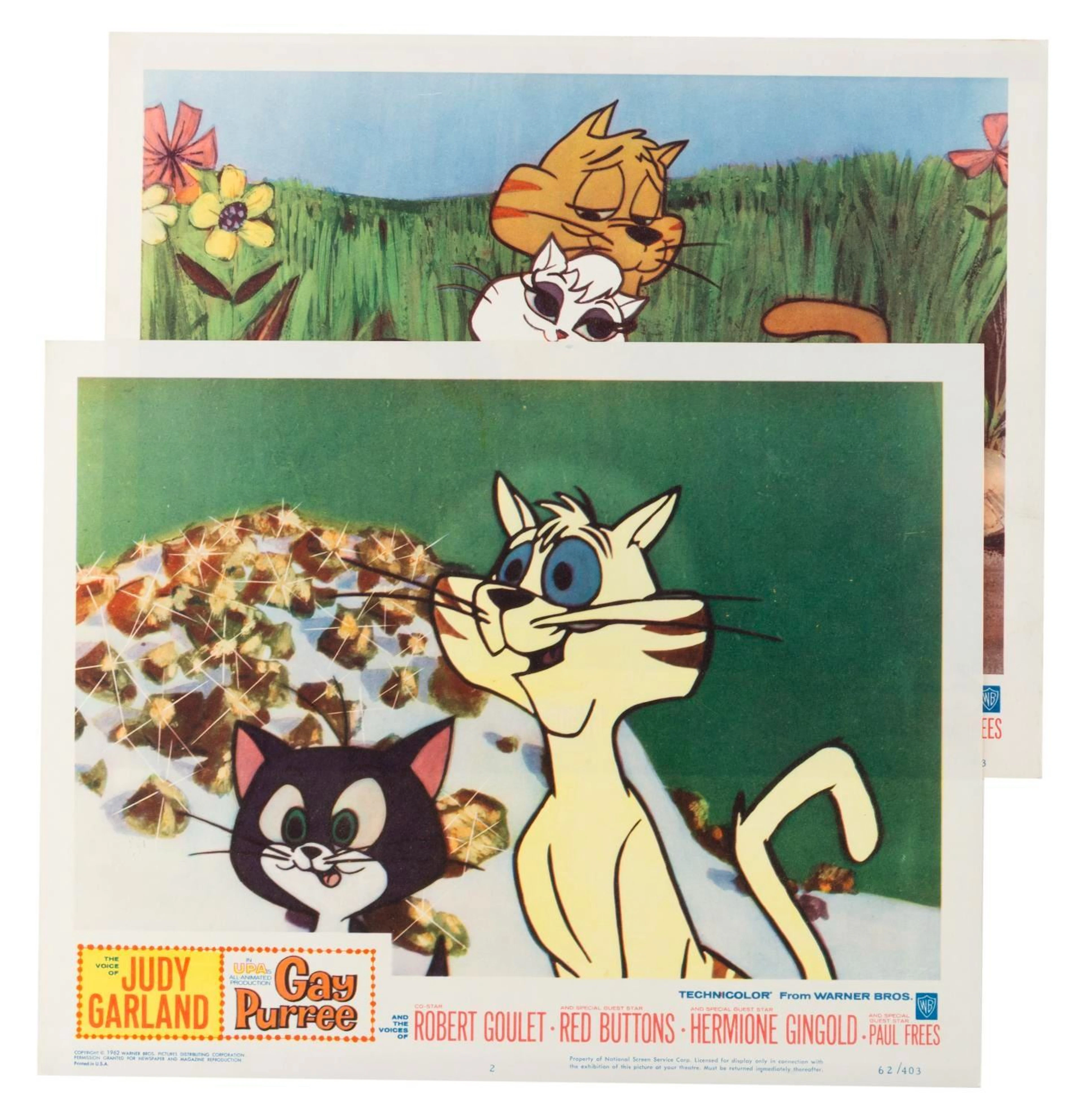 A Pair of "Gay Purr-ee " Lobby Cards.