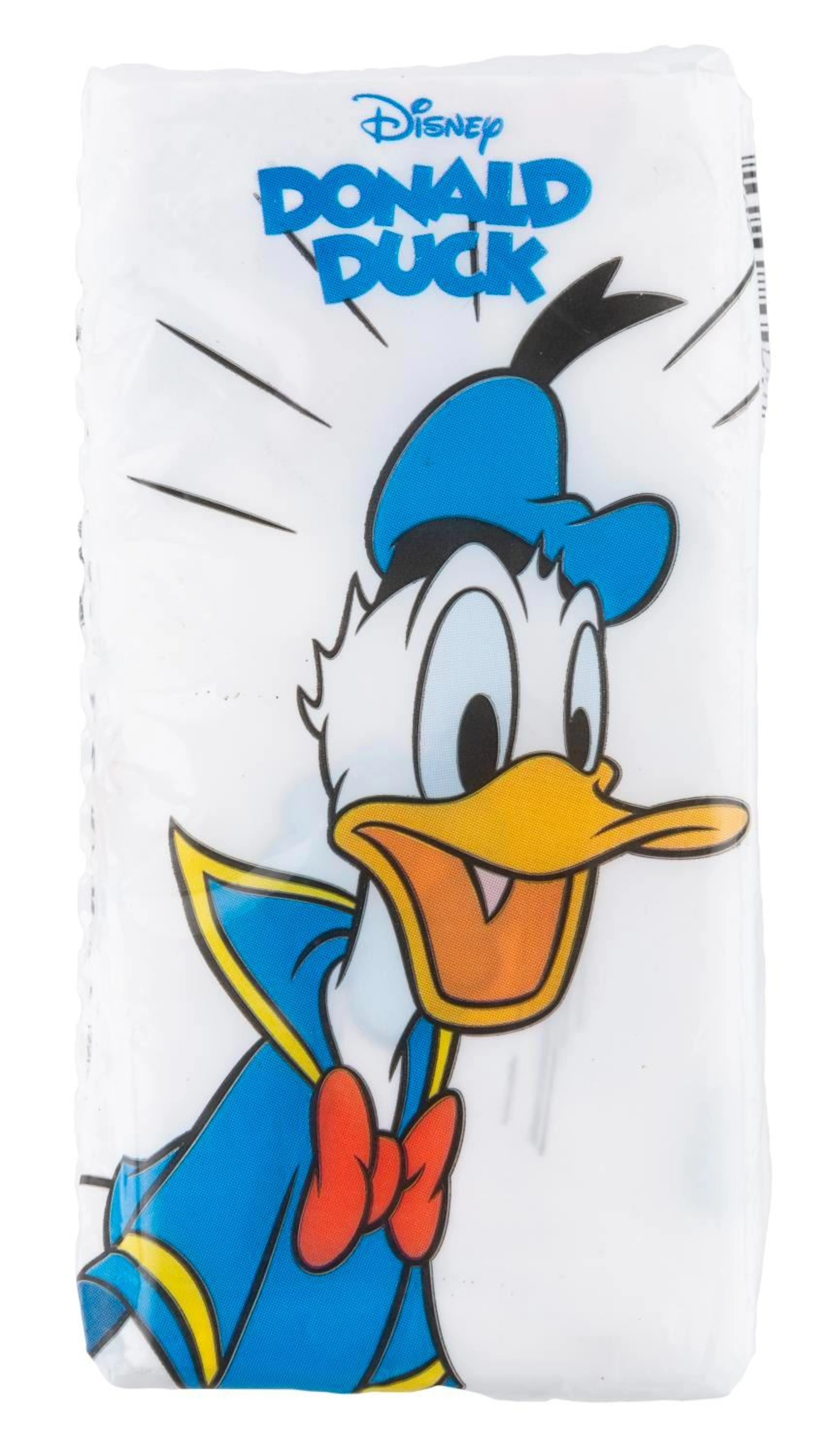 A Pack of Donald Duck Travel Tissues.