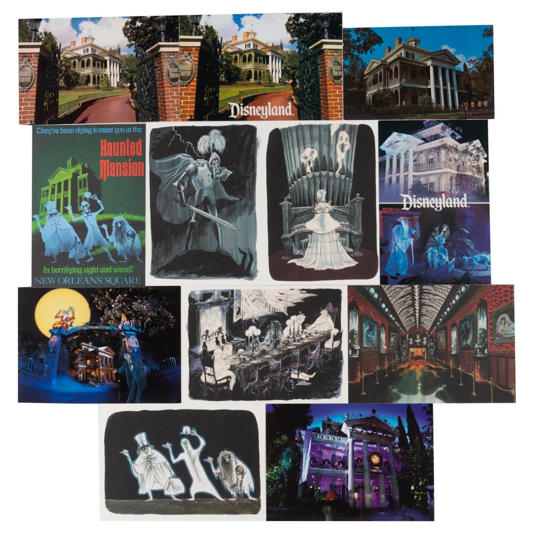 A Haunted Mansion Postcard Collection.