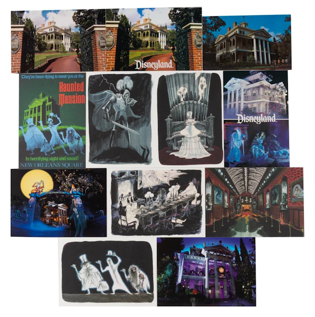 A Haunted Mansion Postcard Collection.