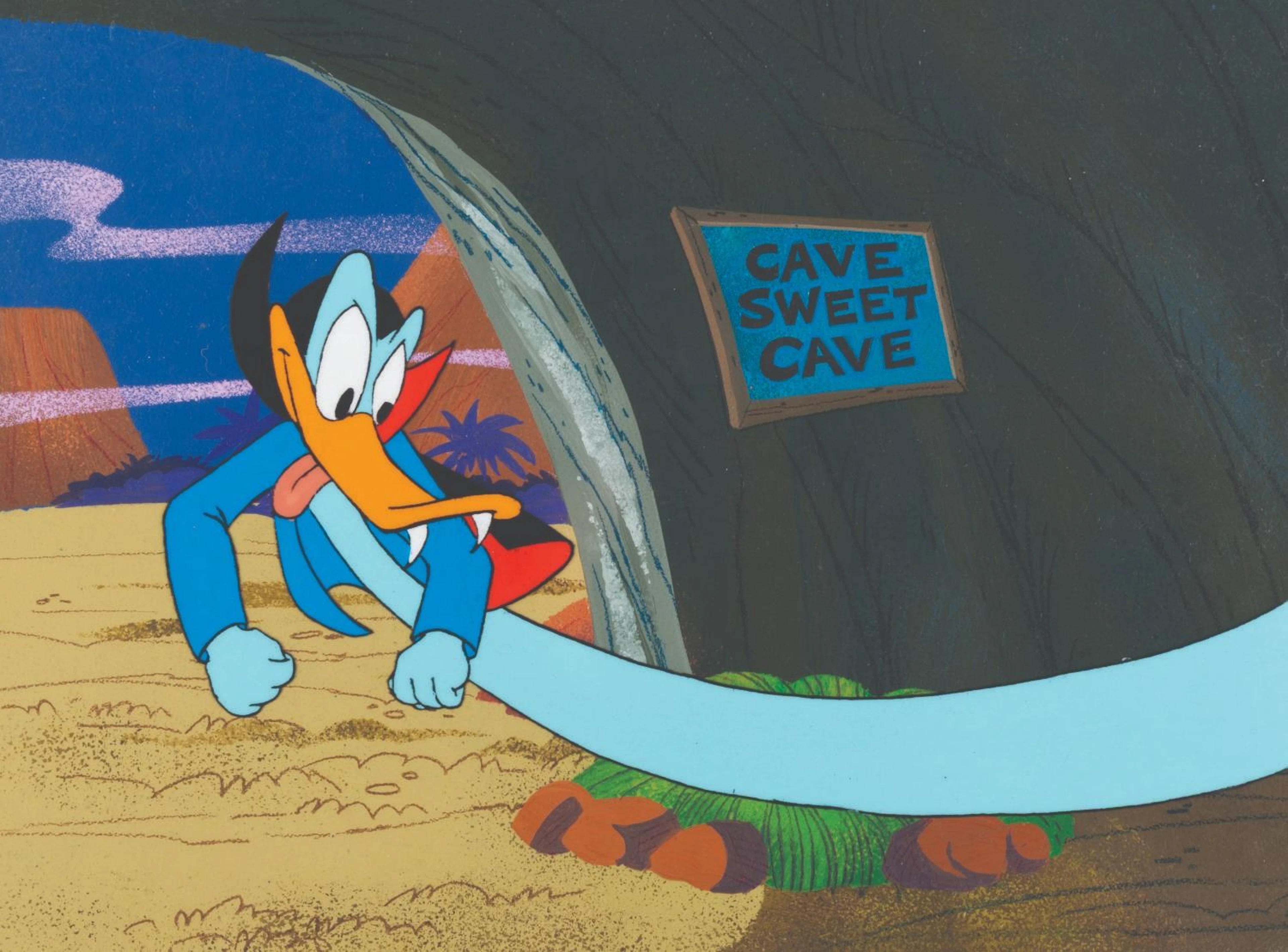 A "Quacula" Original Production Cel and Background.