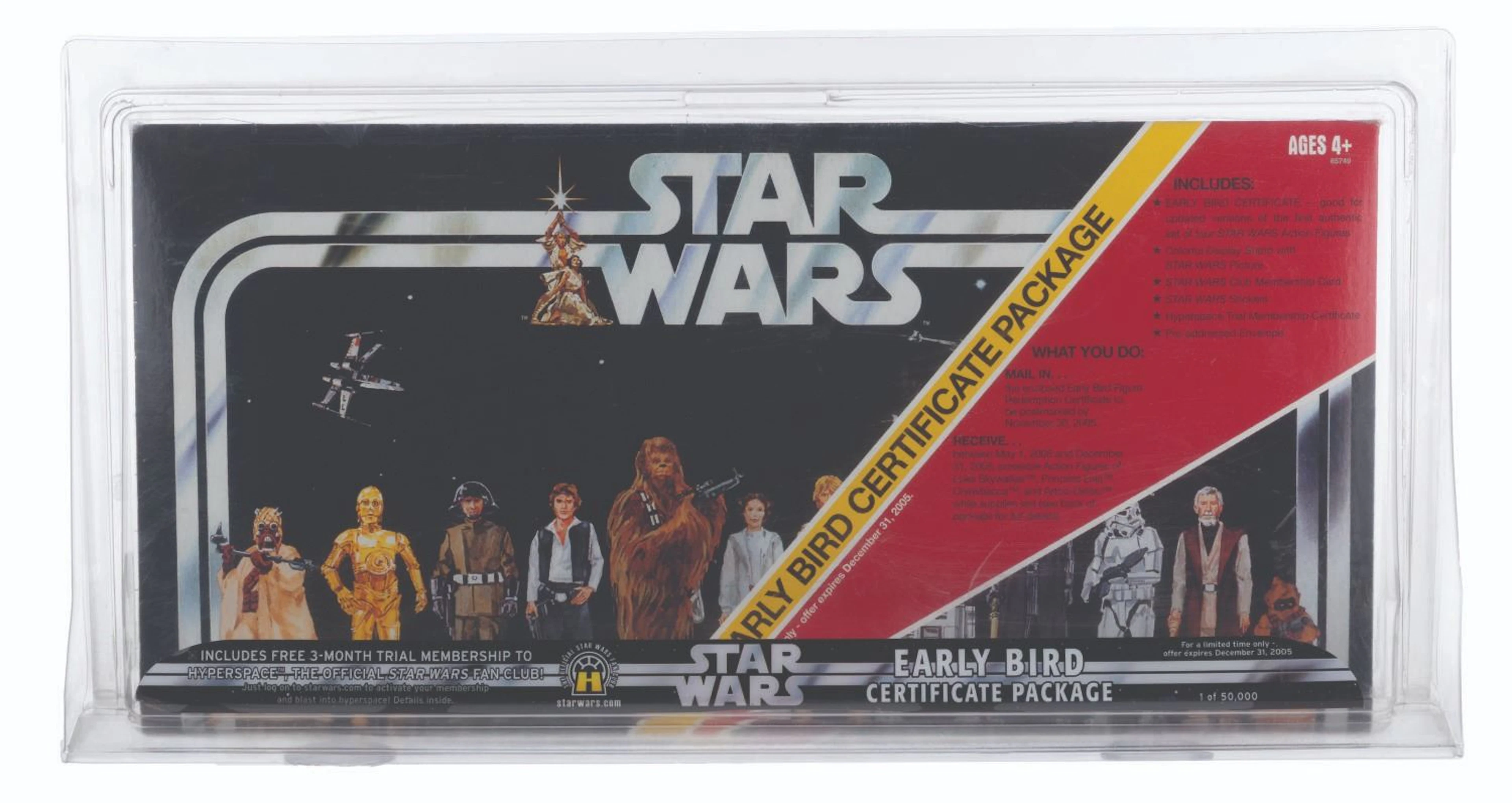 A Star Wars 2005 Early Bird Certificate Package.