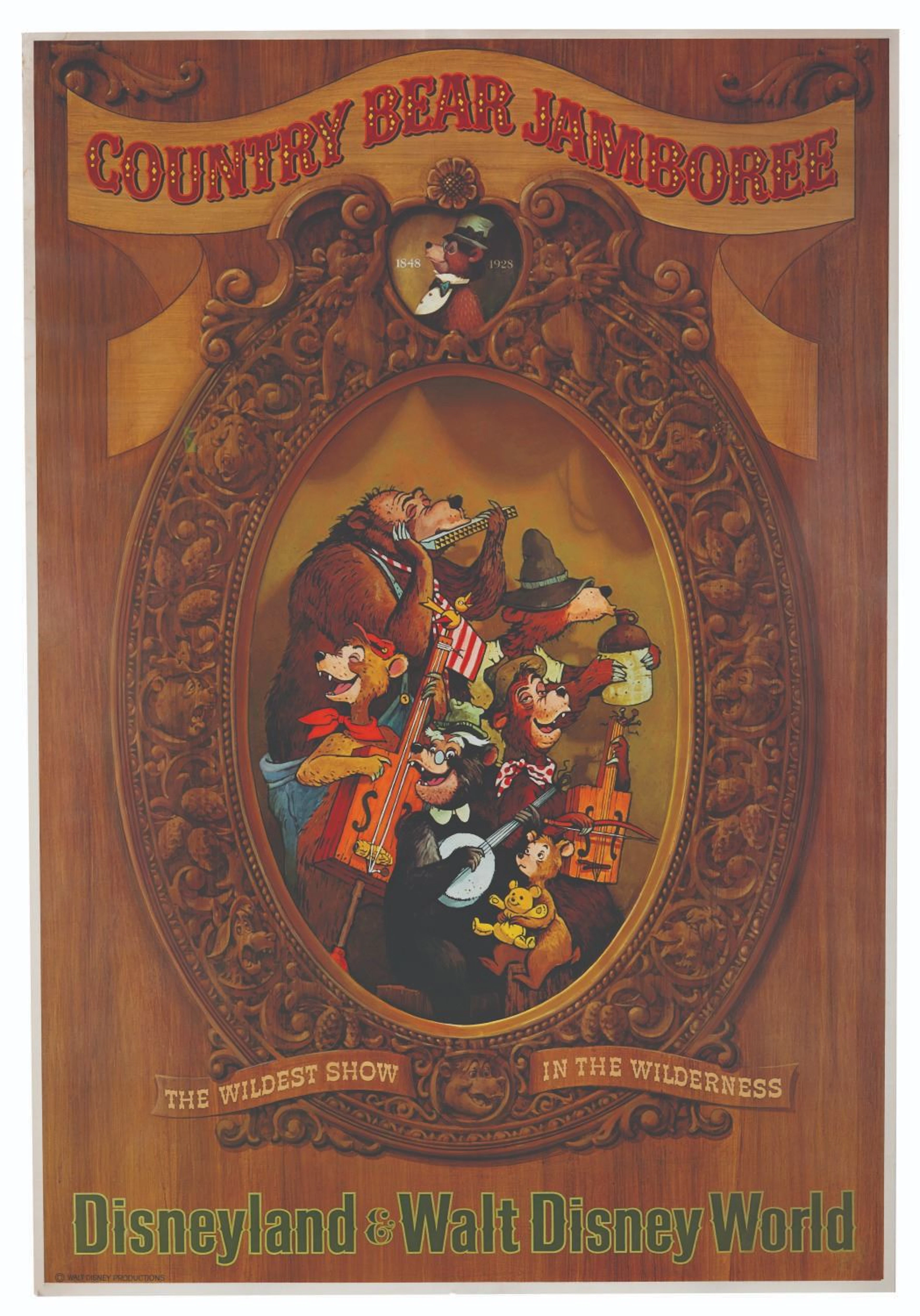 A Country Bear Jamboree Attraction Poster.
