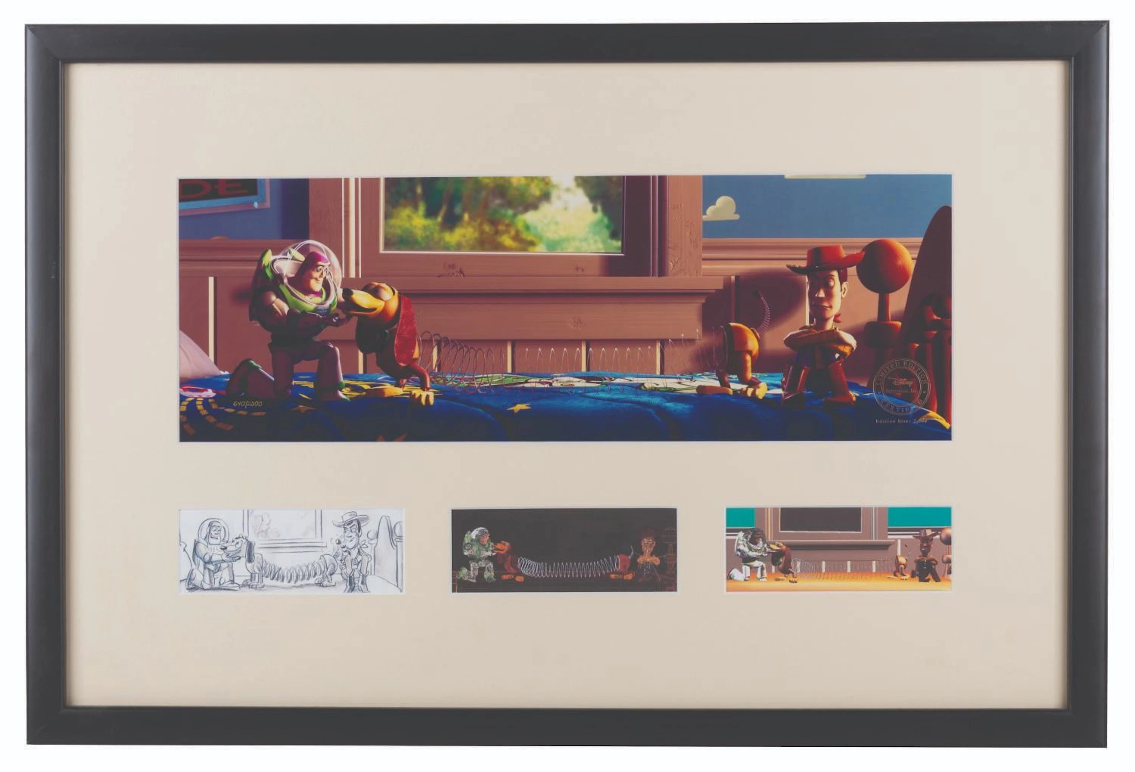 A “Slinky Dog’s New Friend” Print.