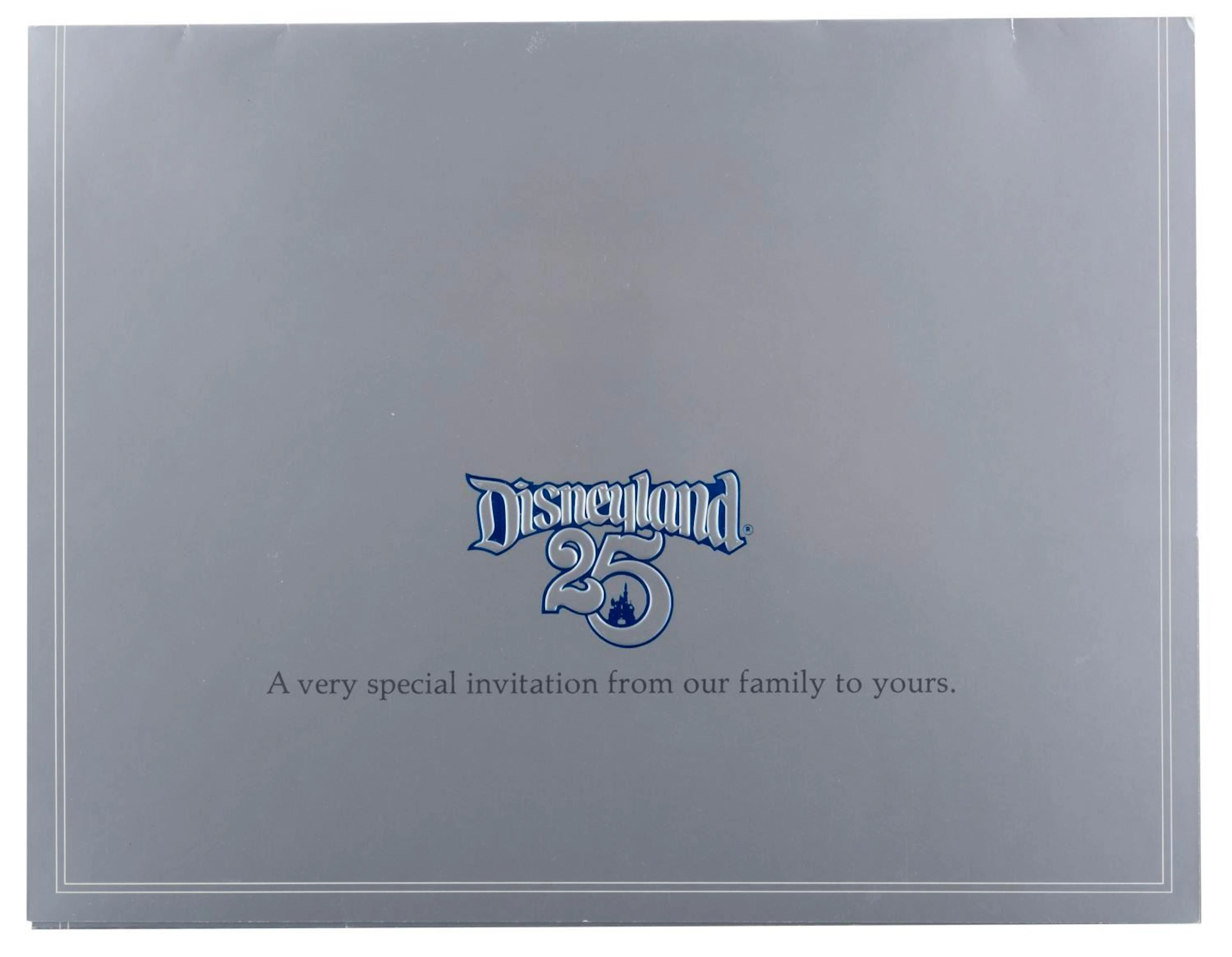 A Disneyland Pop-Up 25th Birthday Invitation.