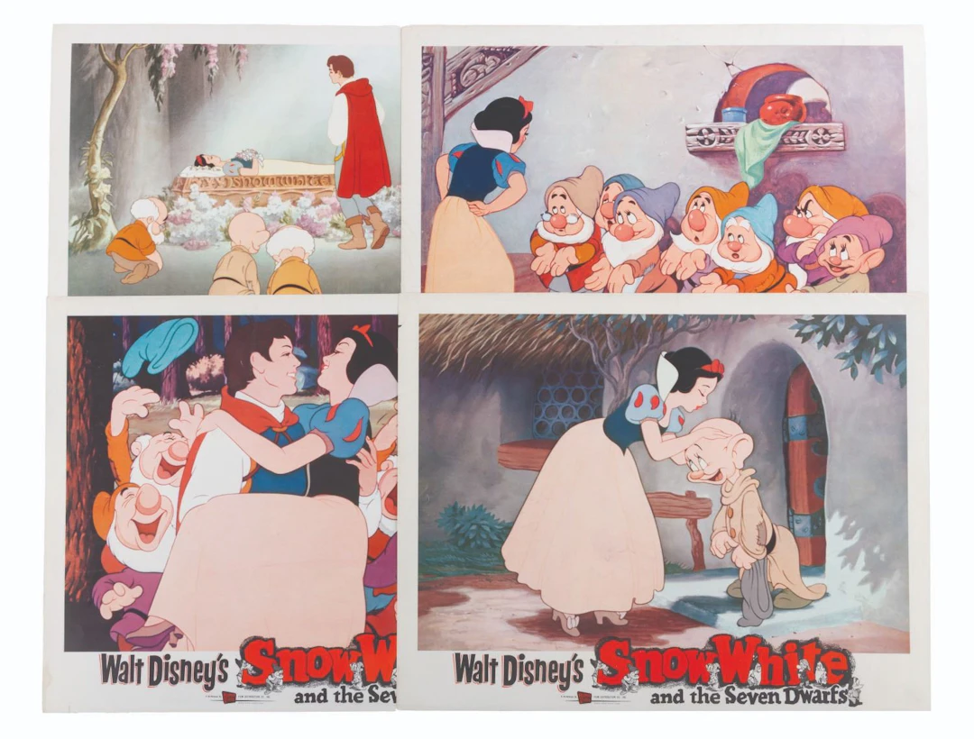 A Set of "Snow White and the Seven Dwarfs" Lobby Cards.