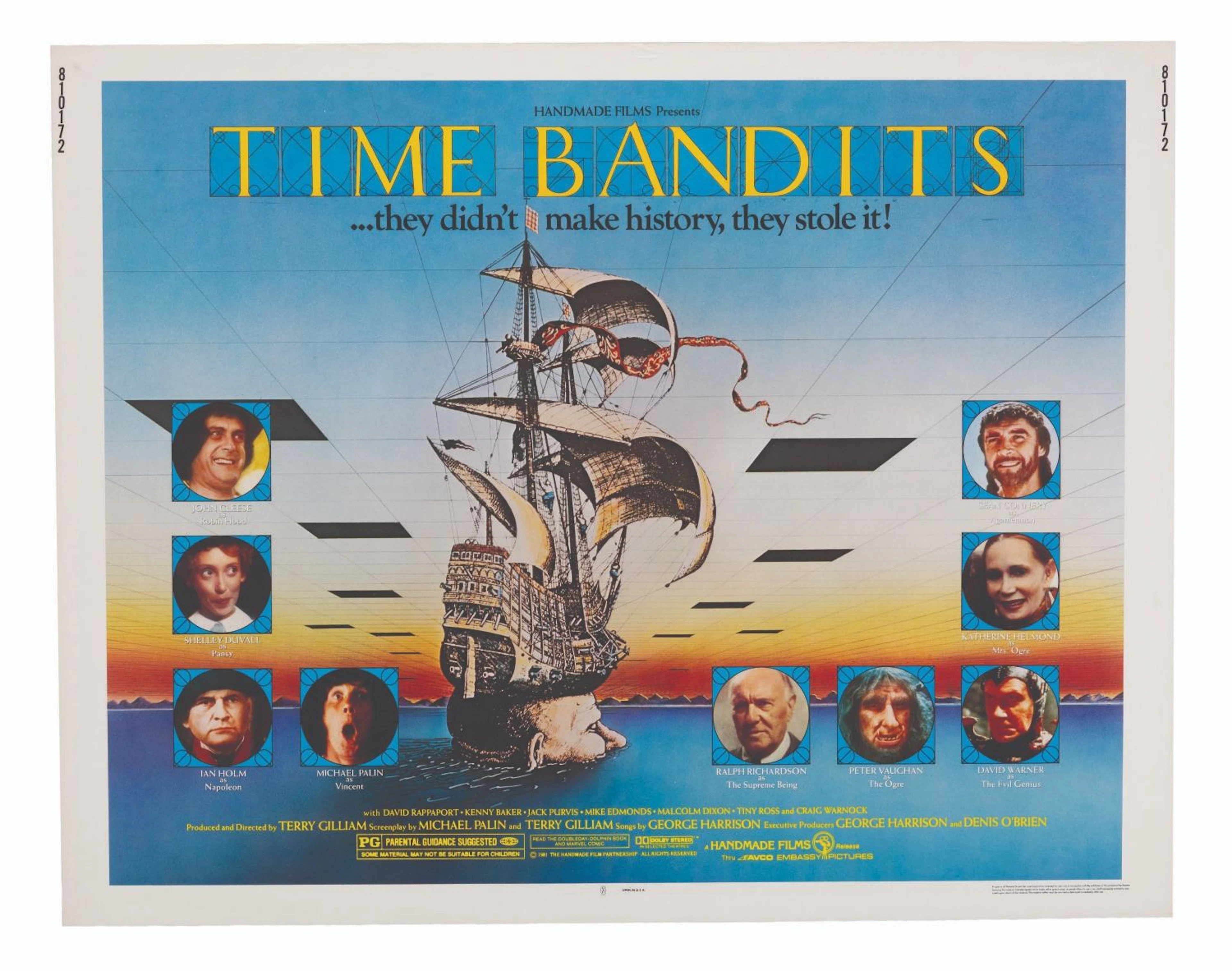 A"Time Bandits" Half-Sheet.