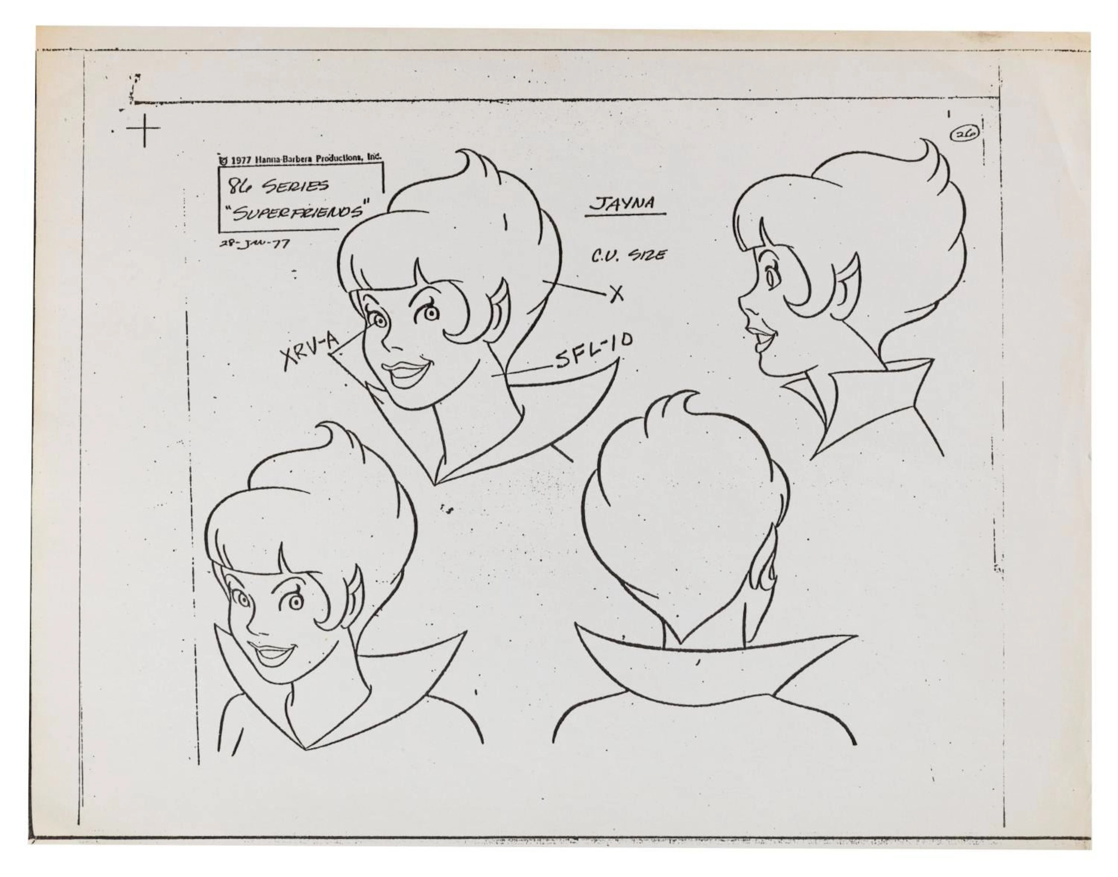 A Set of "Superfriends" Wonder Twin Model Guides.