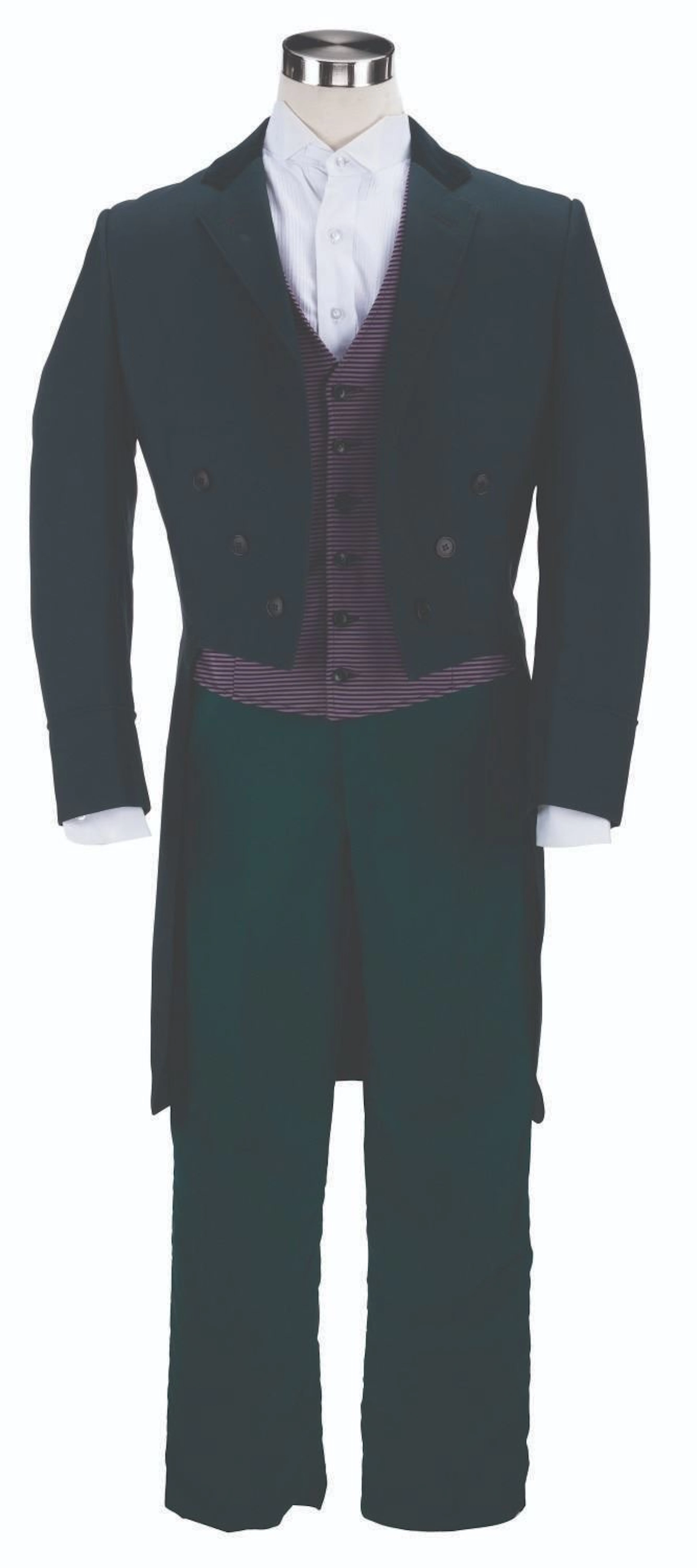 A Haunted Mansion Host Costume.
