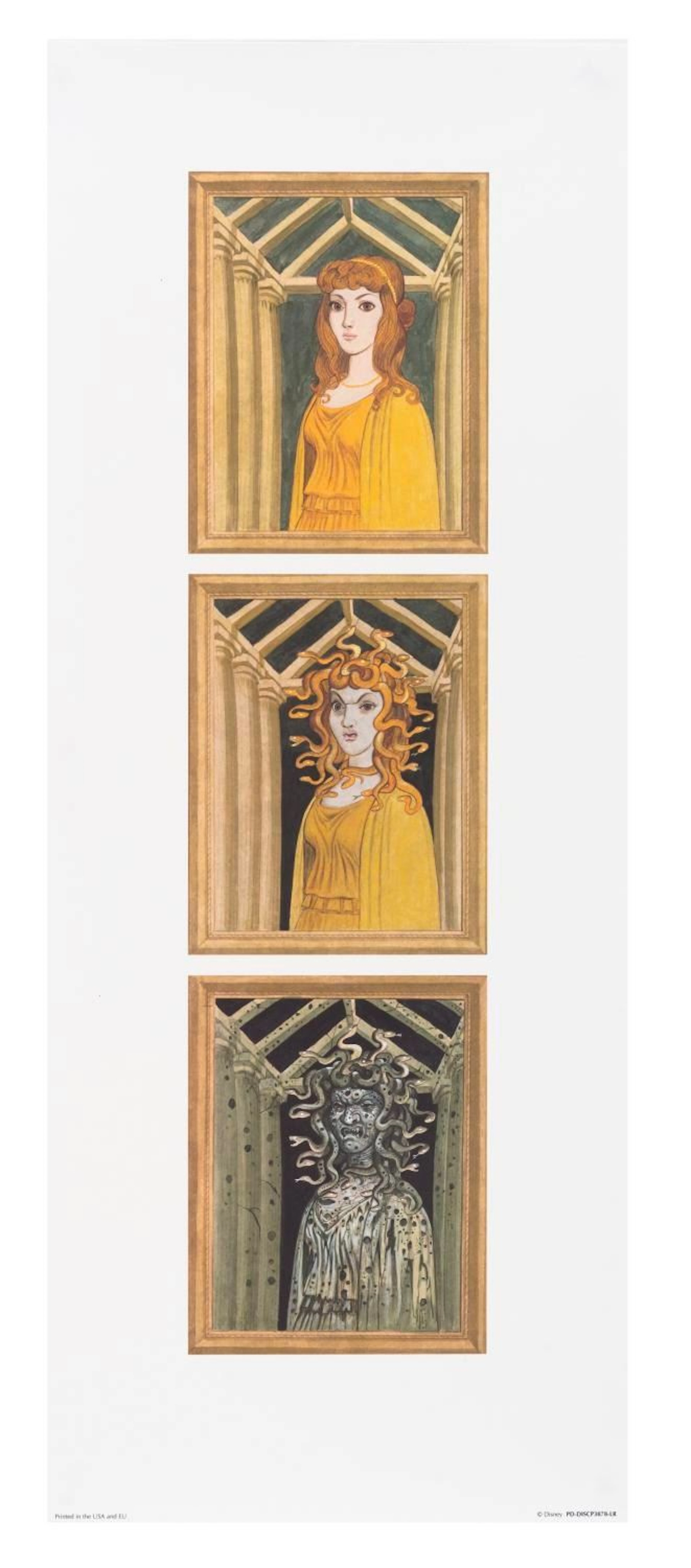 A Haunted Mansion Medusa Changing Portrait Print.