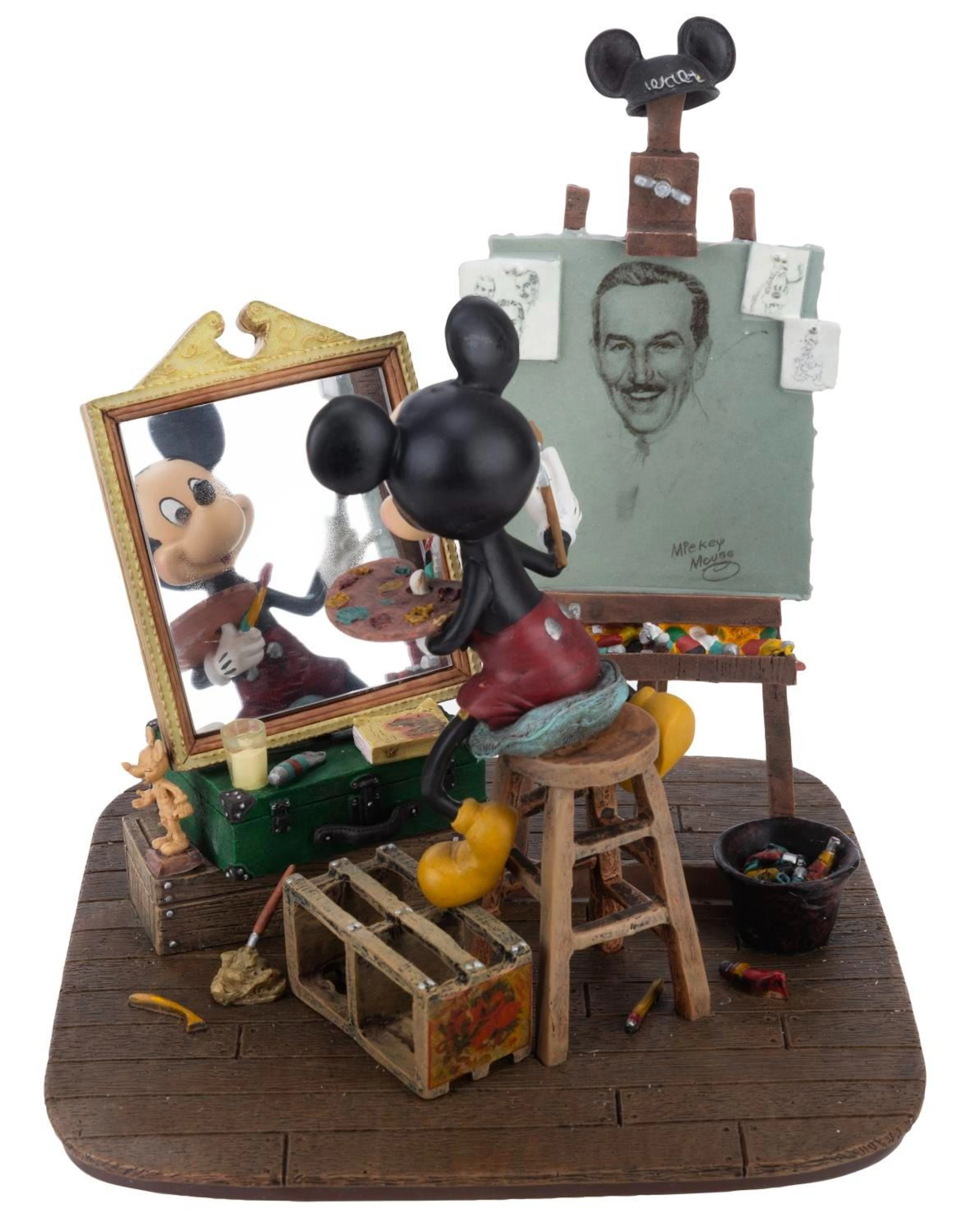 A Charles Boyer Mickey Self-Portrait Figurine.