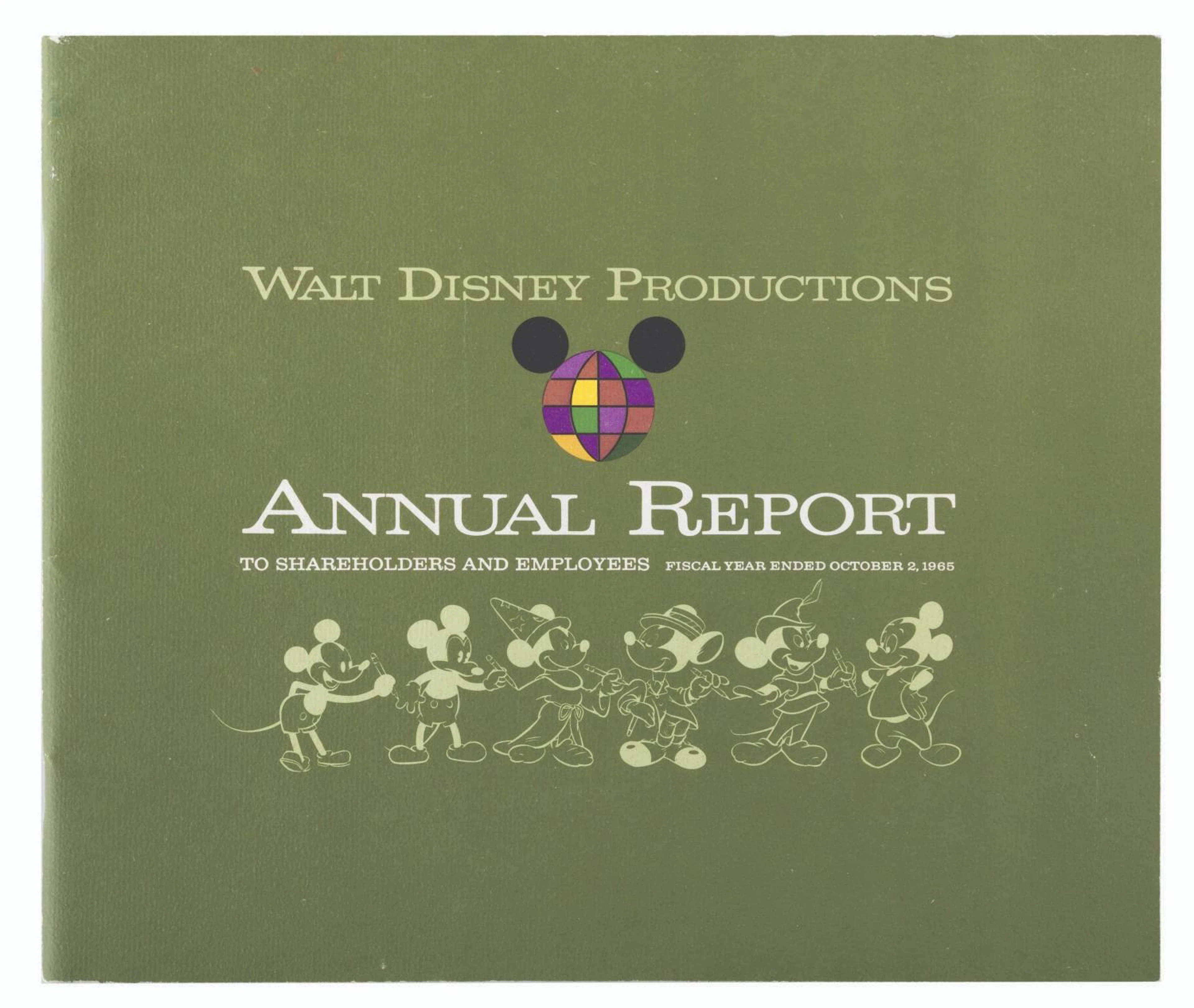 A 1965 Walt Disney Productions Annual Report.