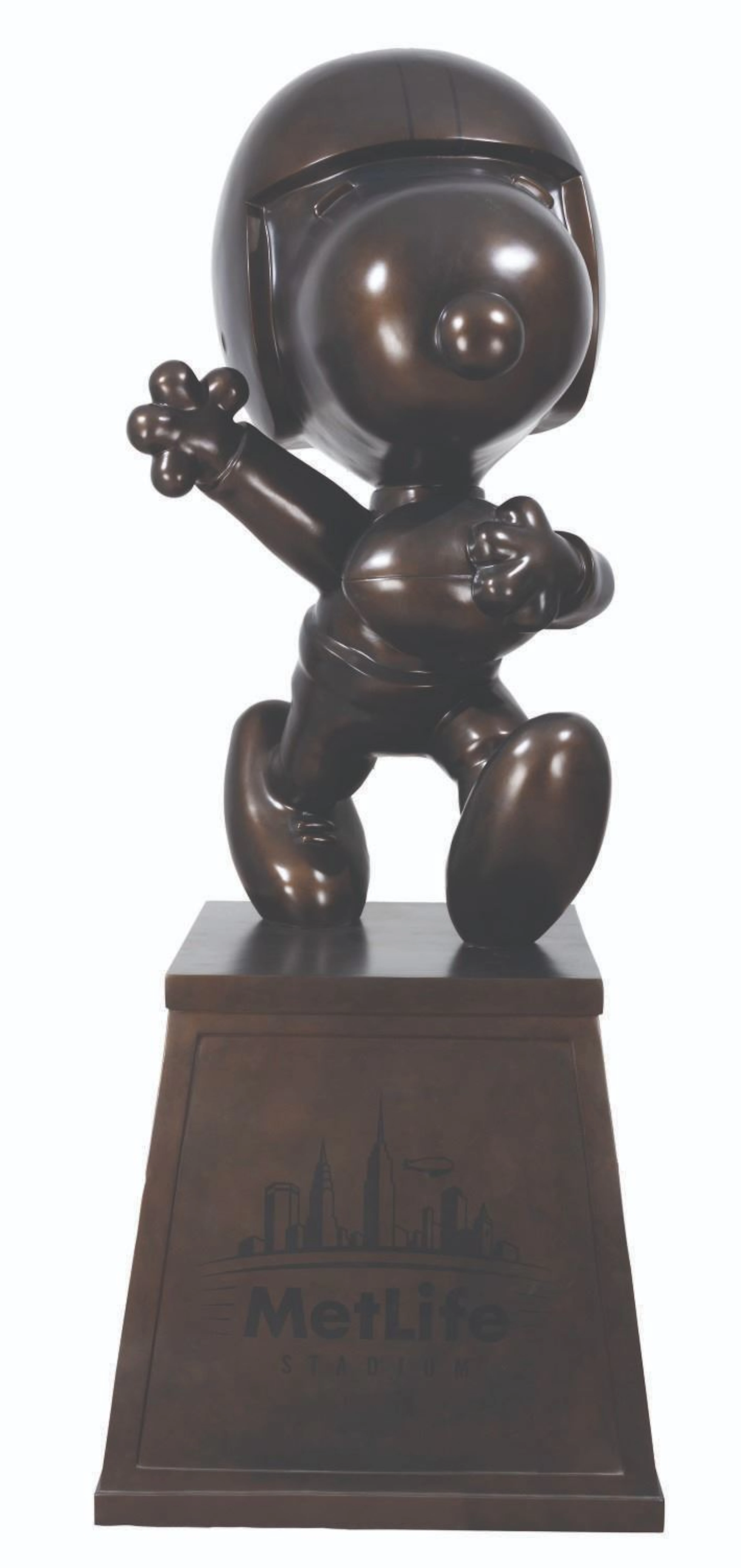 A MetLife Stadium Snoopy Statue.