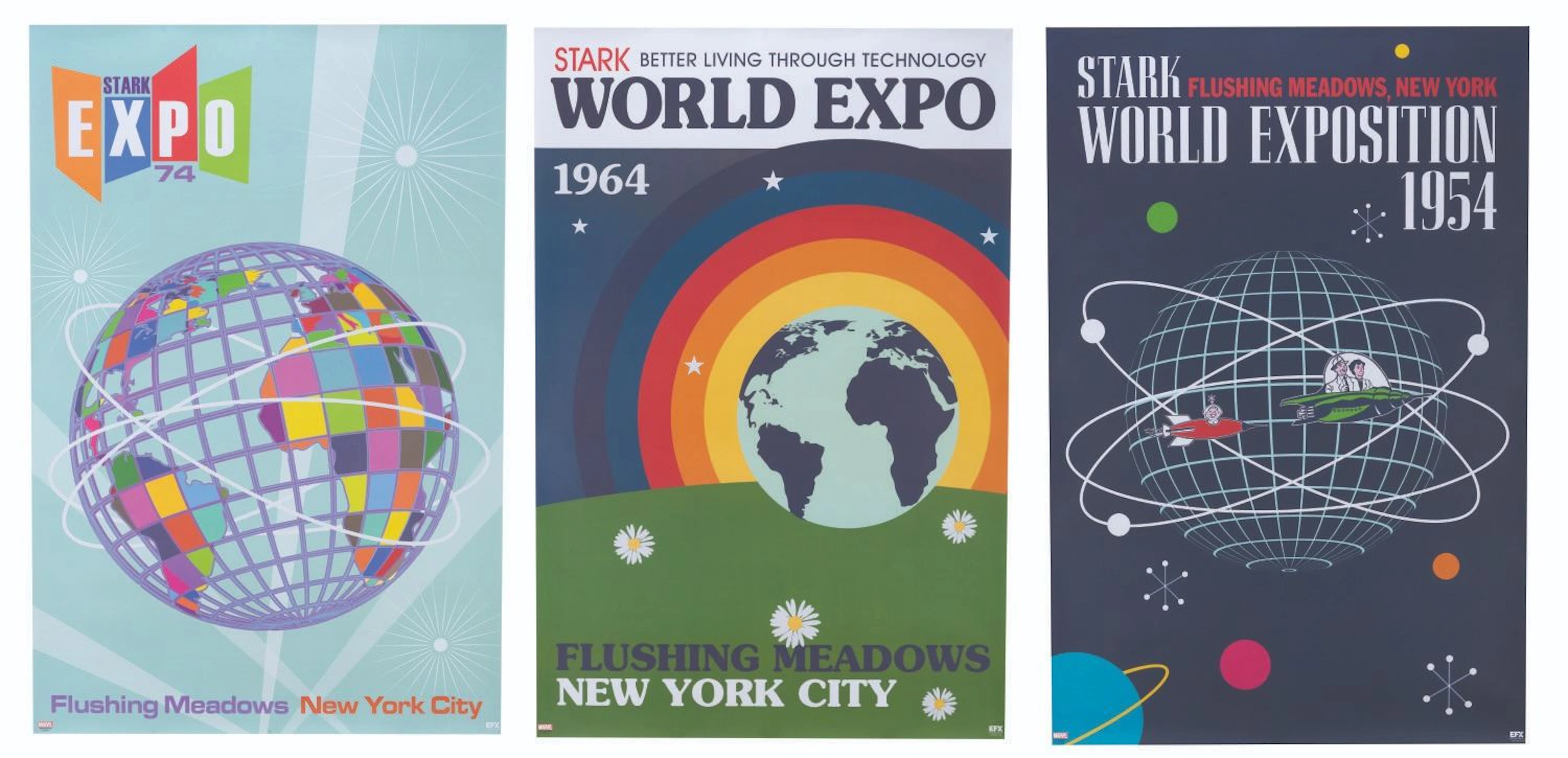 A Set of "Iron Man 2" Stark Expo Posters.