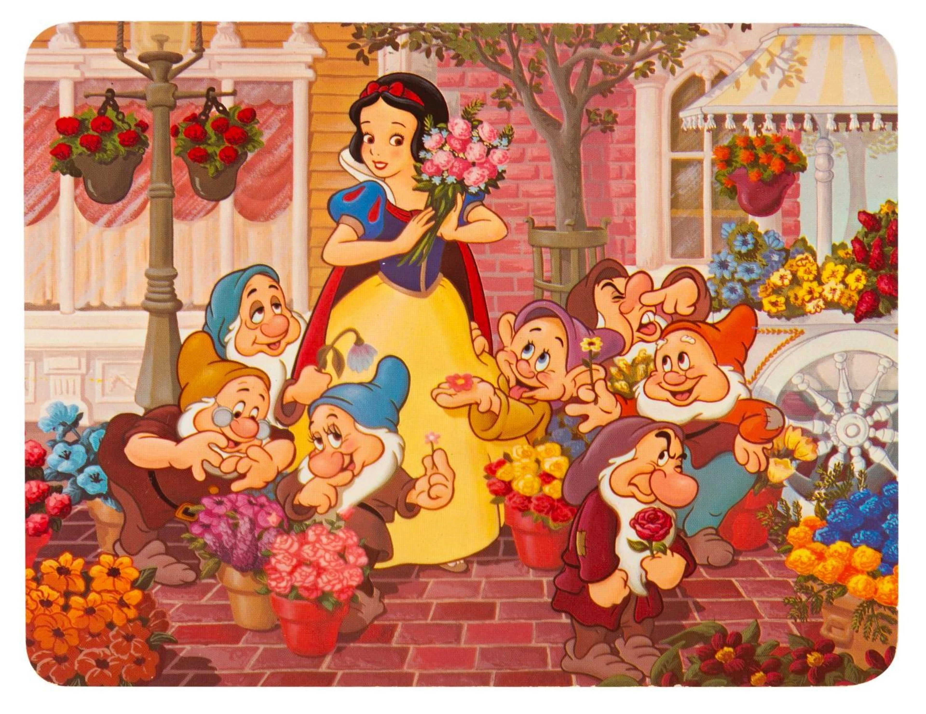 A "Snow White and the Seven Dwarfs" Disneyland Postcard.