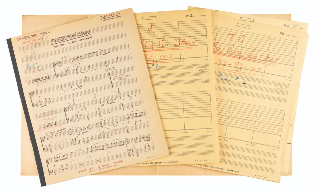 The Full Score and Script for “The Peter Pan Story” TV Featurette.