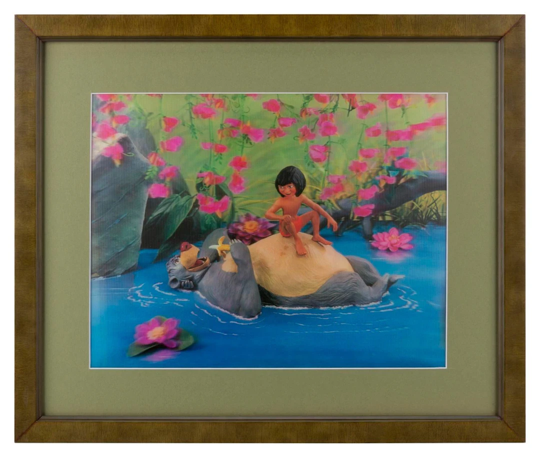 A Framed "The Jungle Book" Lenticular.