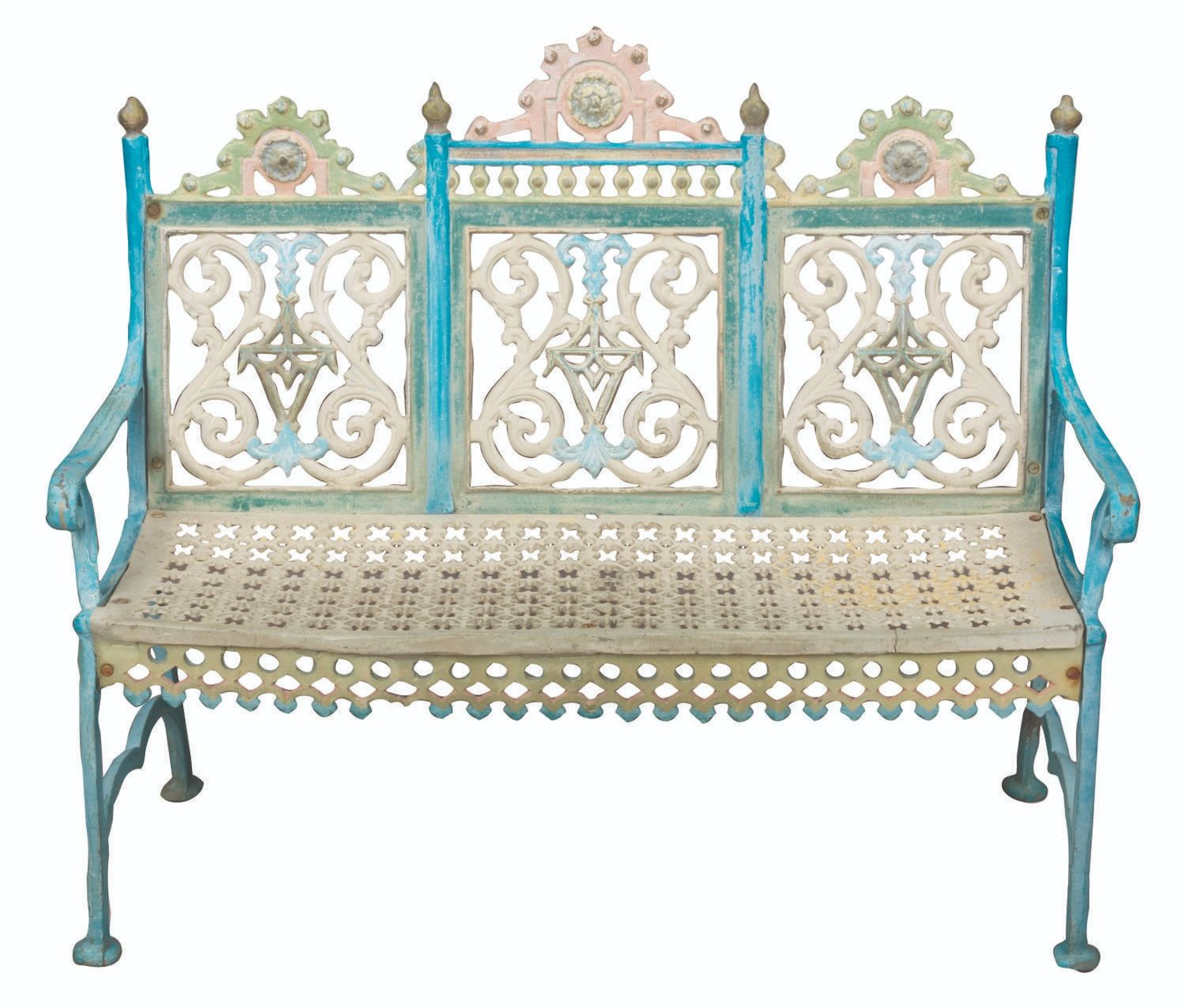 An Early Fantasyland Bench.